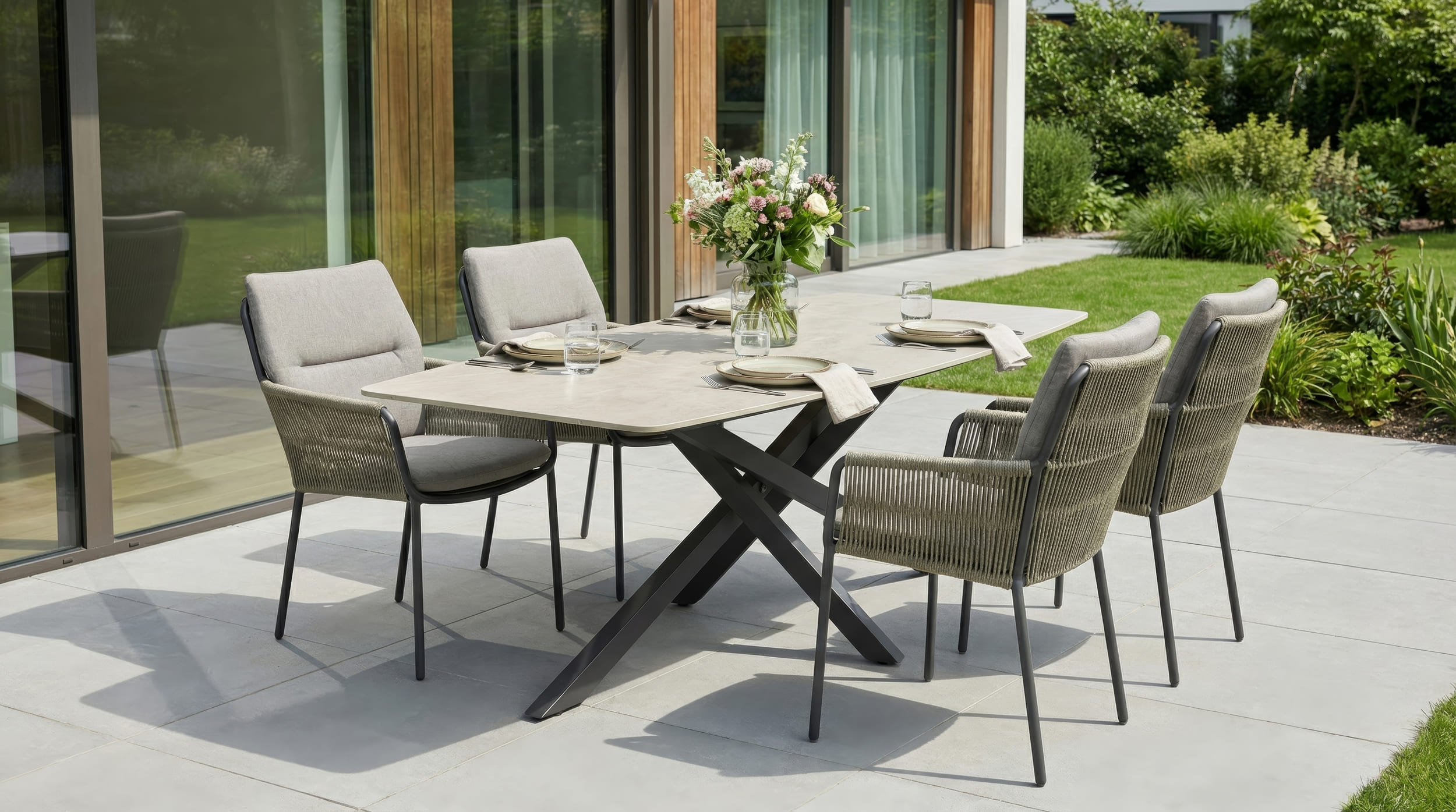 Esstisch  "Como" Spider-G 200 beige