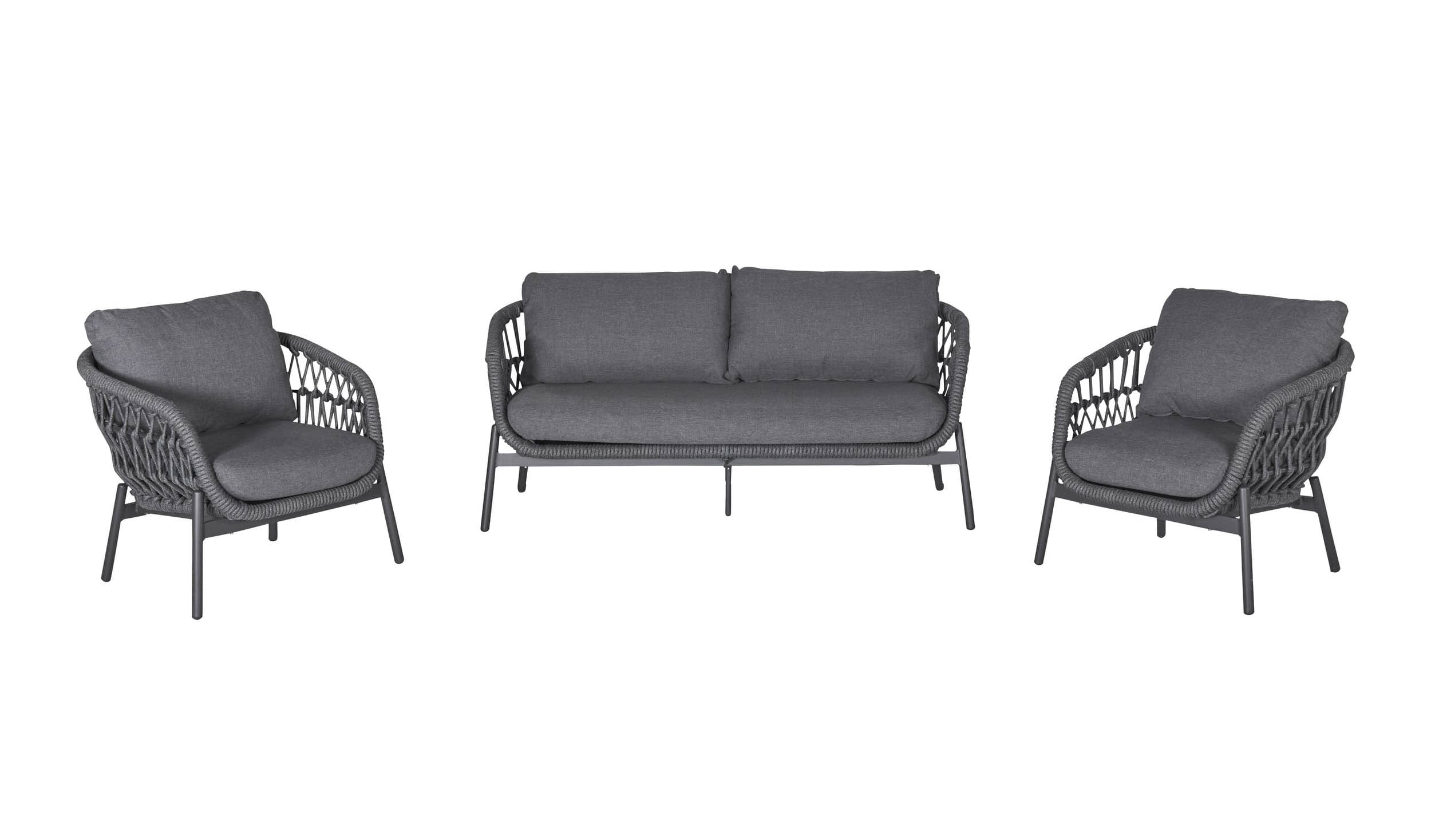 Living Set "Bari" grau