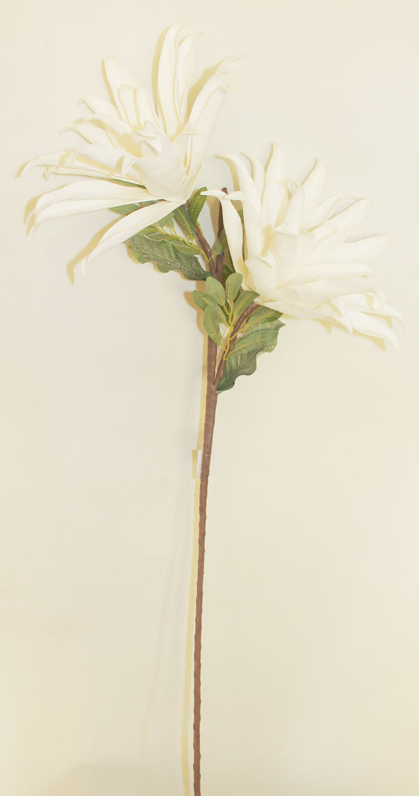 Kunstblume Blüte weiß L=105cm - AF9232-A03