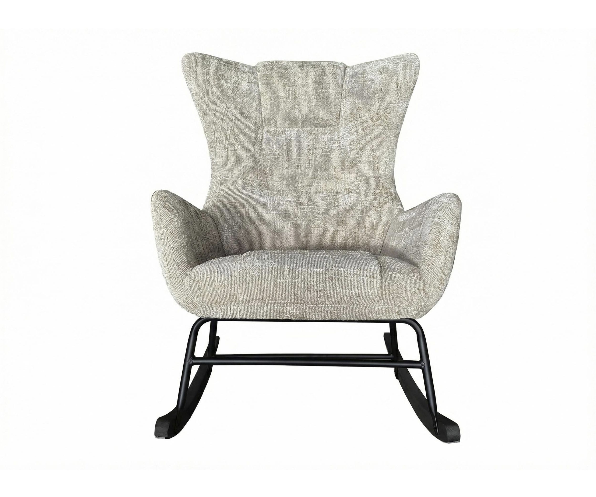 Schaukelstuhl Dakota Webstoff taupe