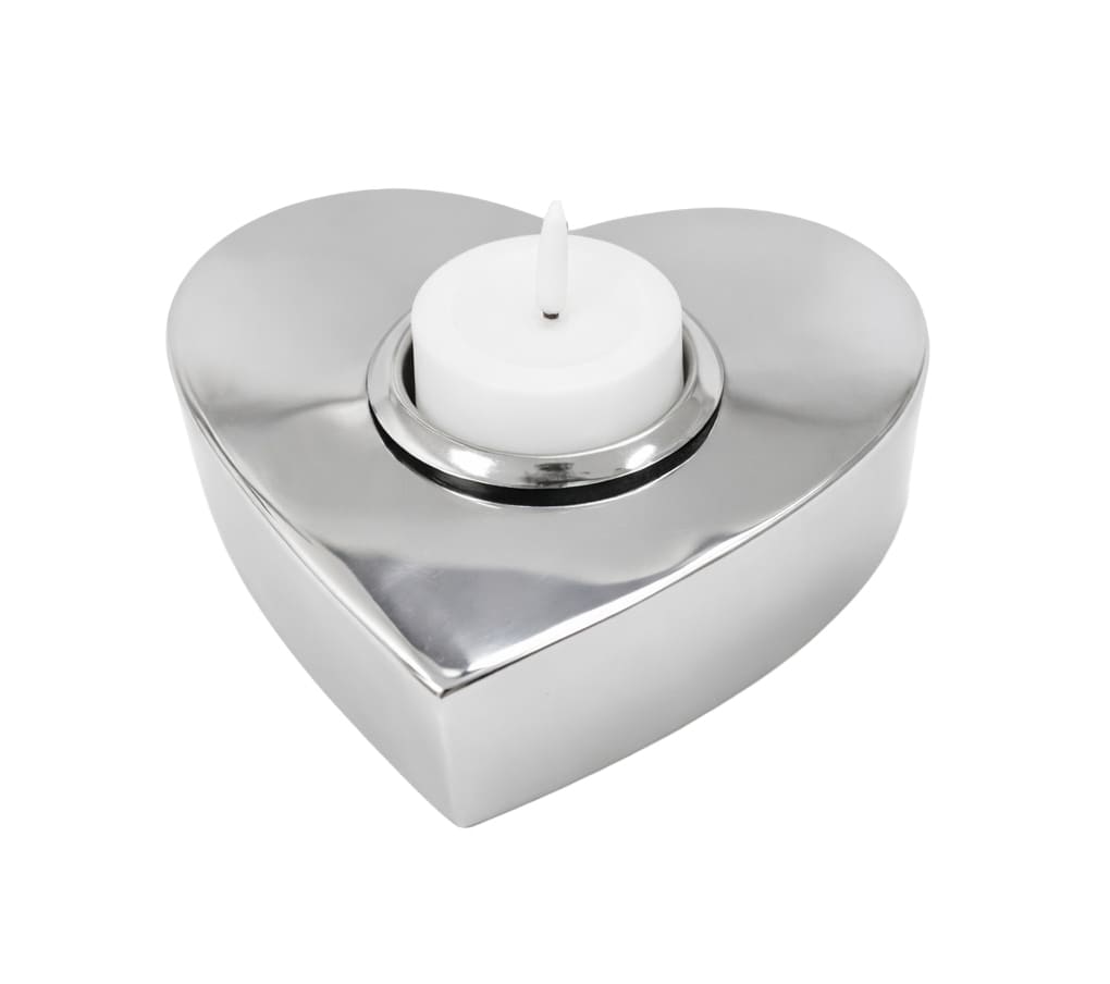 Kerzenhalter Herz ES silber glänz. D=15,5cm