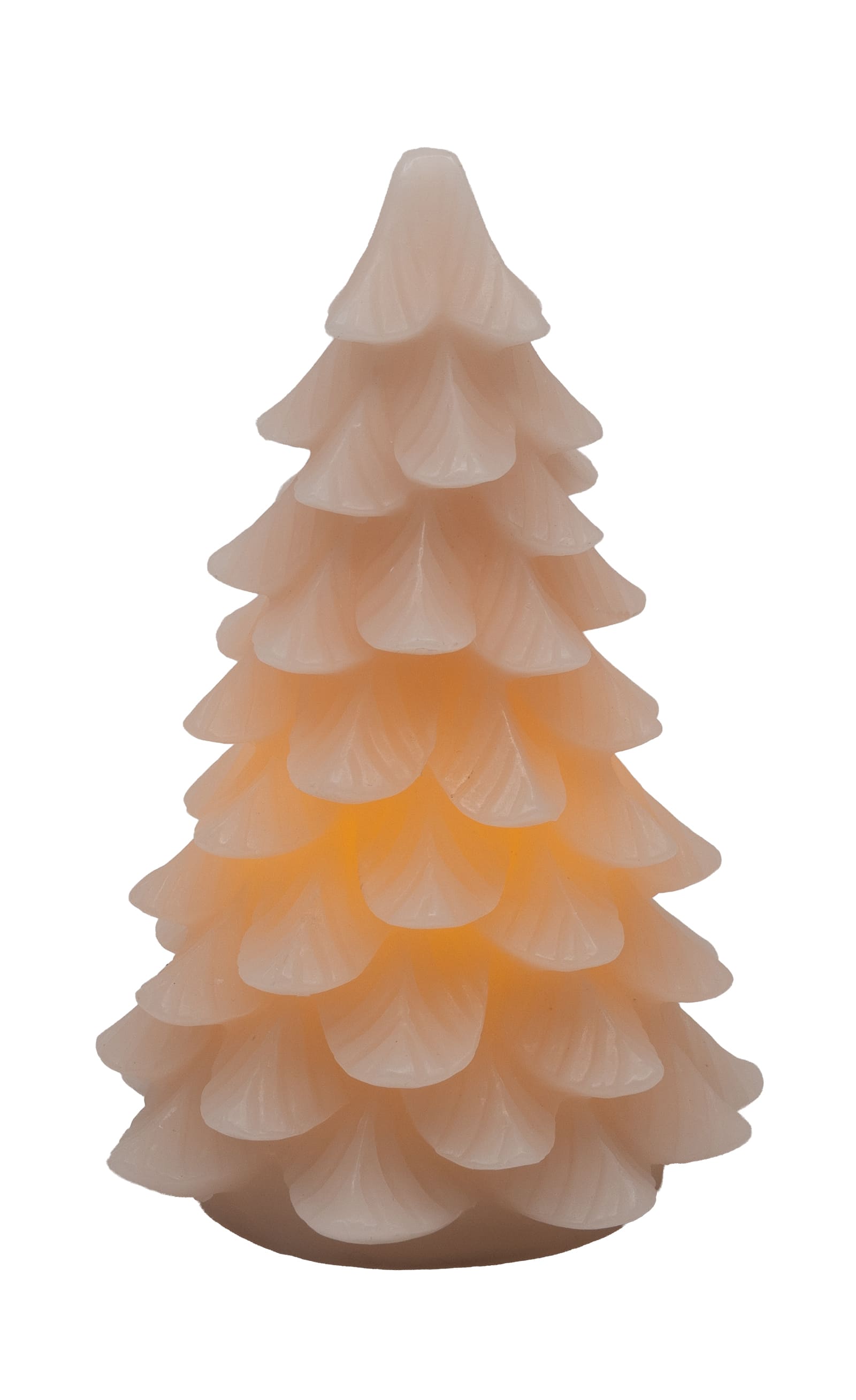 Tannenbaumkerze innenleuch pink 10,5x16