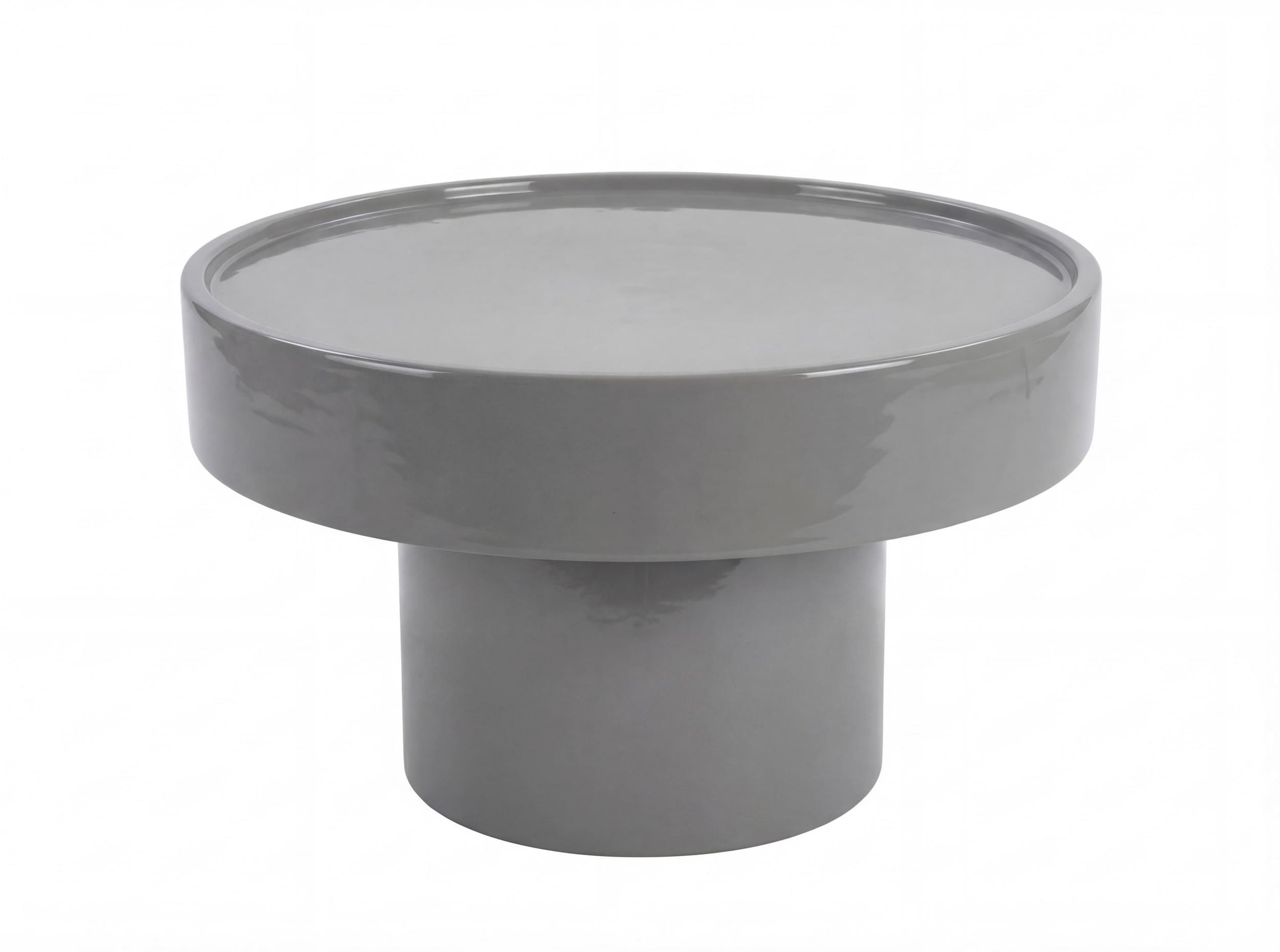 Couchtisch Eisen emailiert grau 80x80x41cm