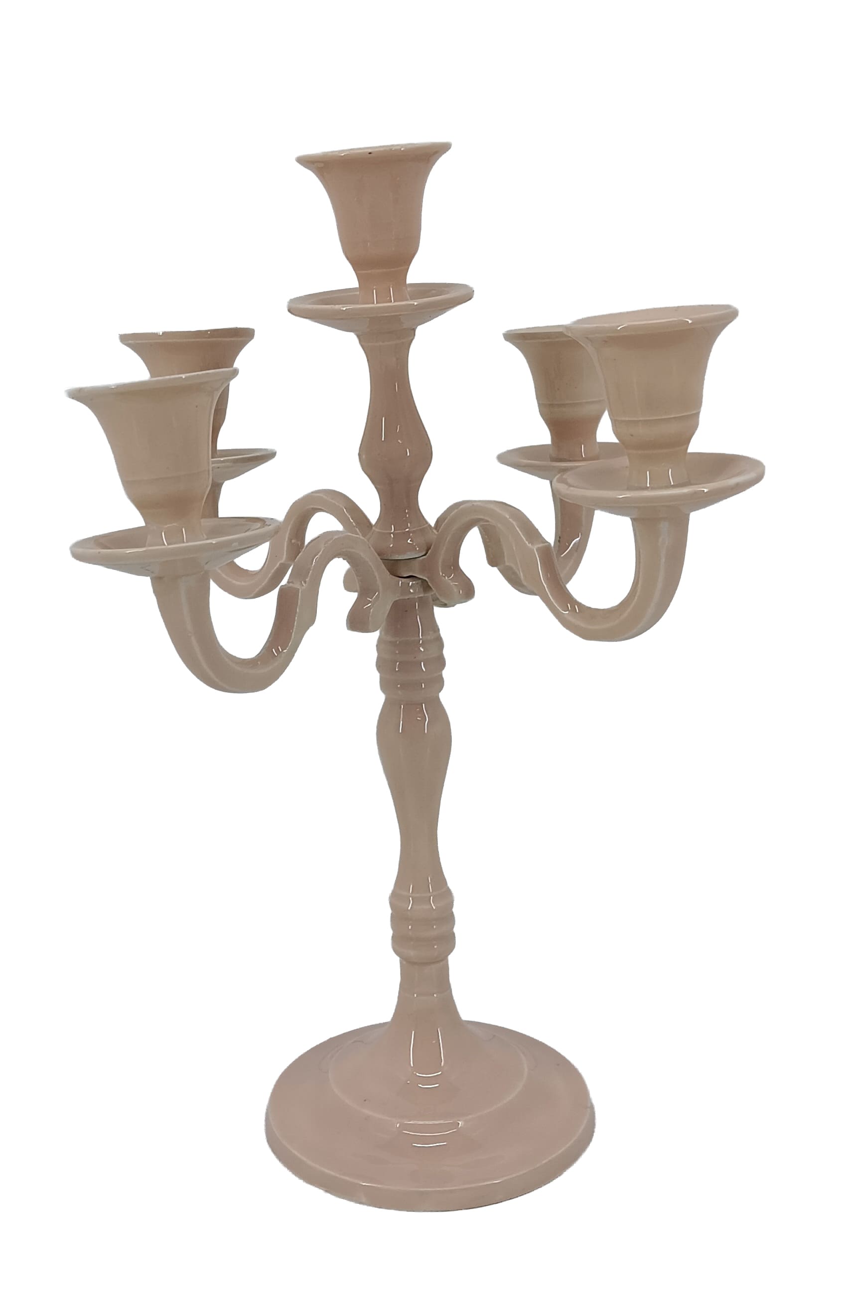 Kerzenhalter 5-arm Alu email.creme H=30
