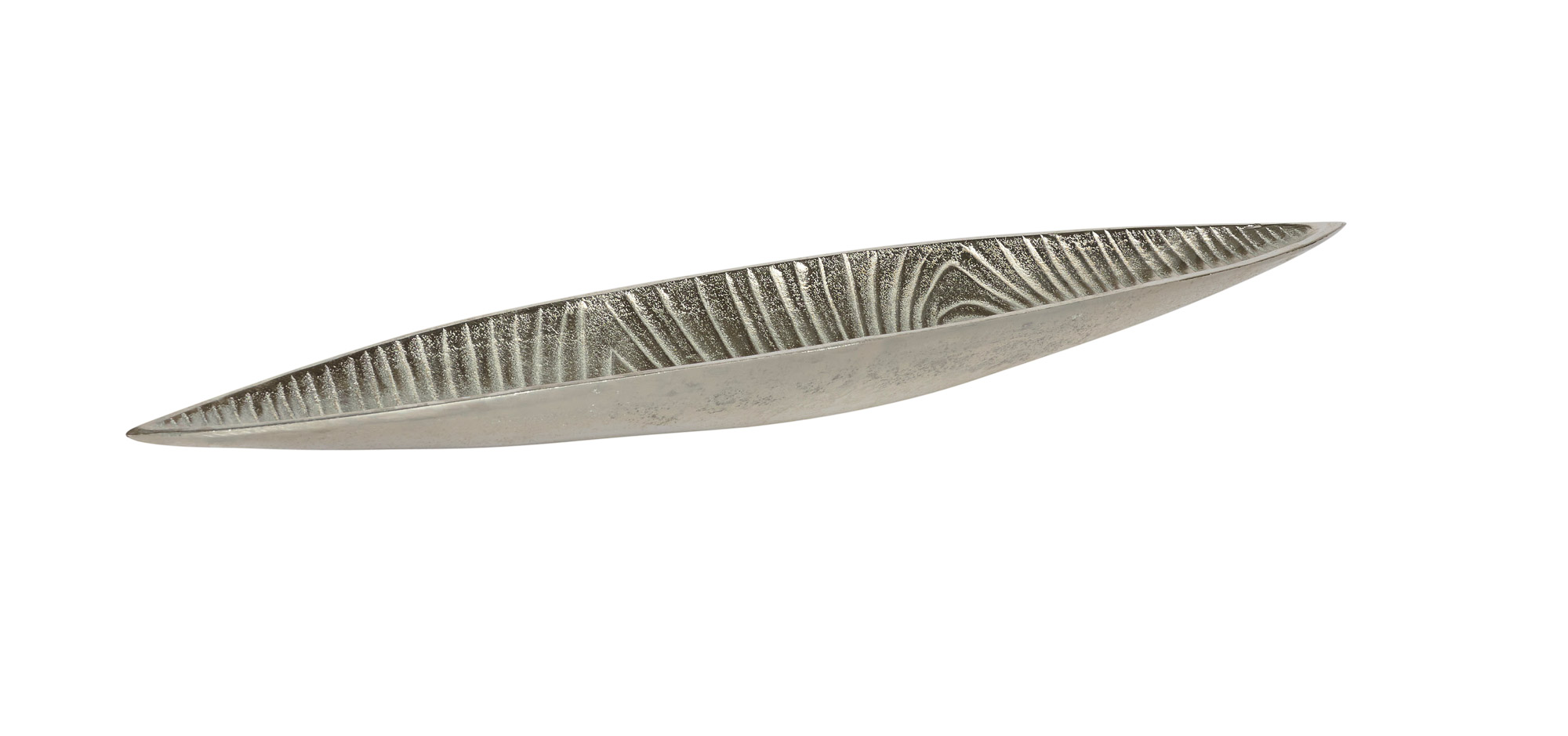 Blattschale Alu Nickel 69x15x5cm