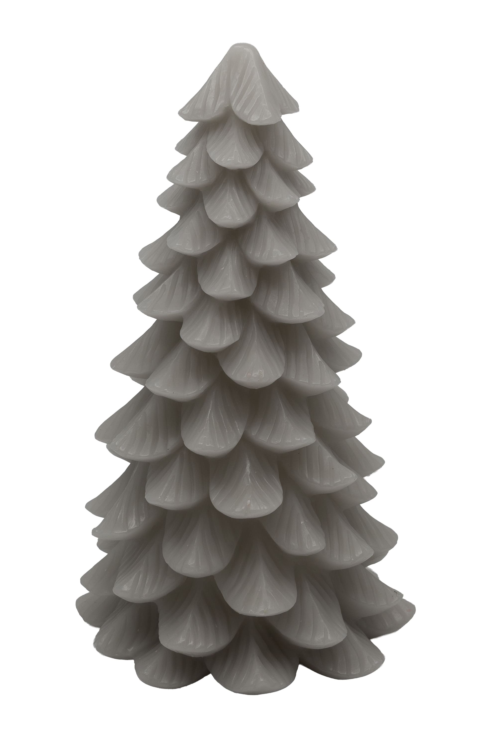 Tannenbaumkerze innenleuch grey 12,5x23