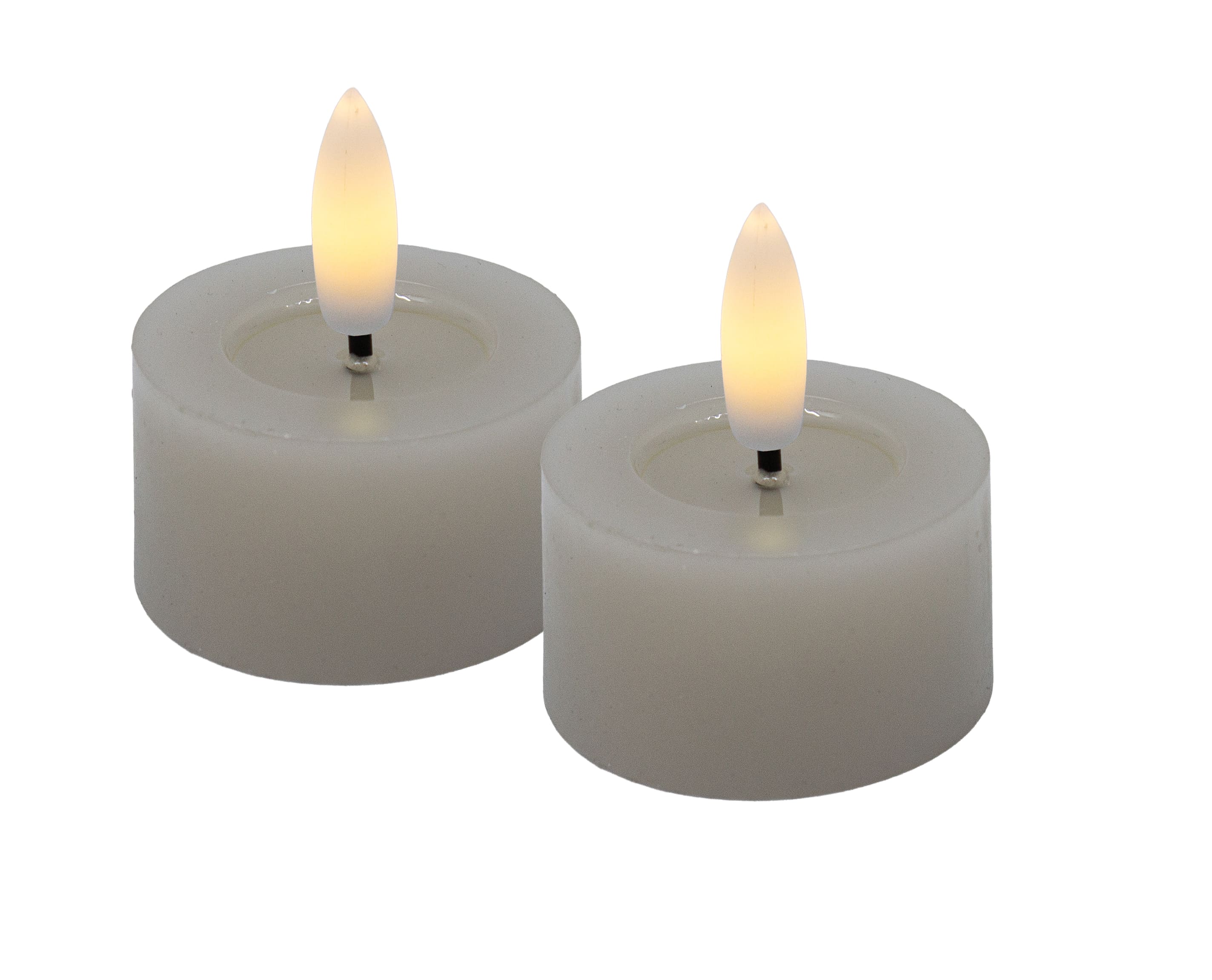 LED Teelicht Set sand smooth 4,5x2,5