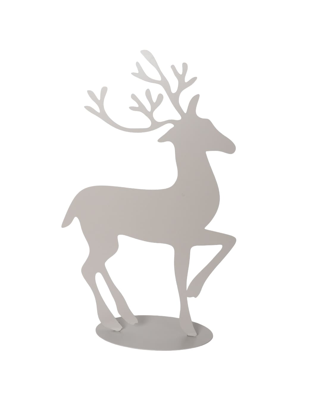 Dekoaufst Rentier grau 40x17x66