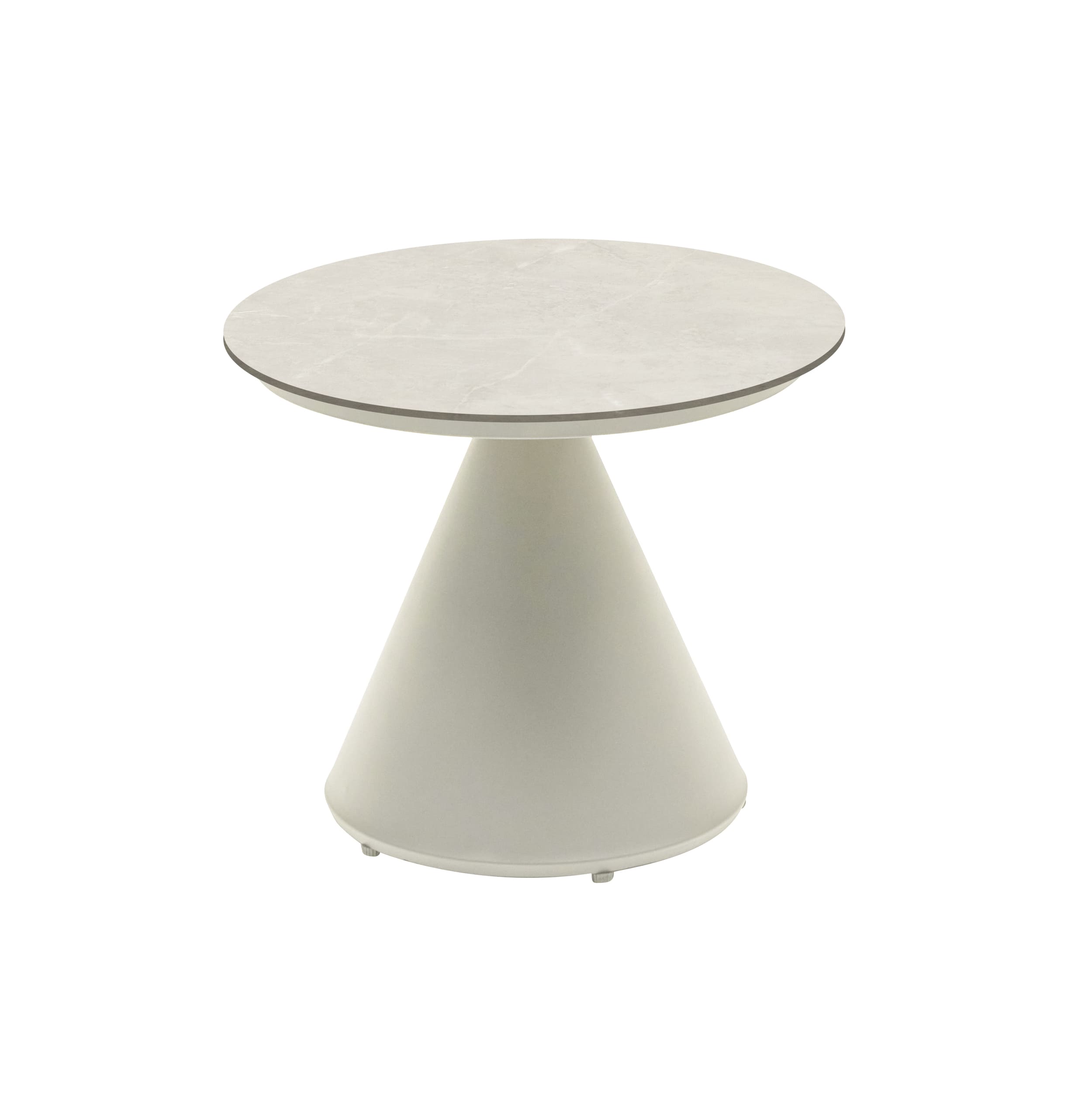 Couchtisch  "" rund sintered stone taupe