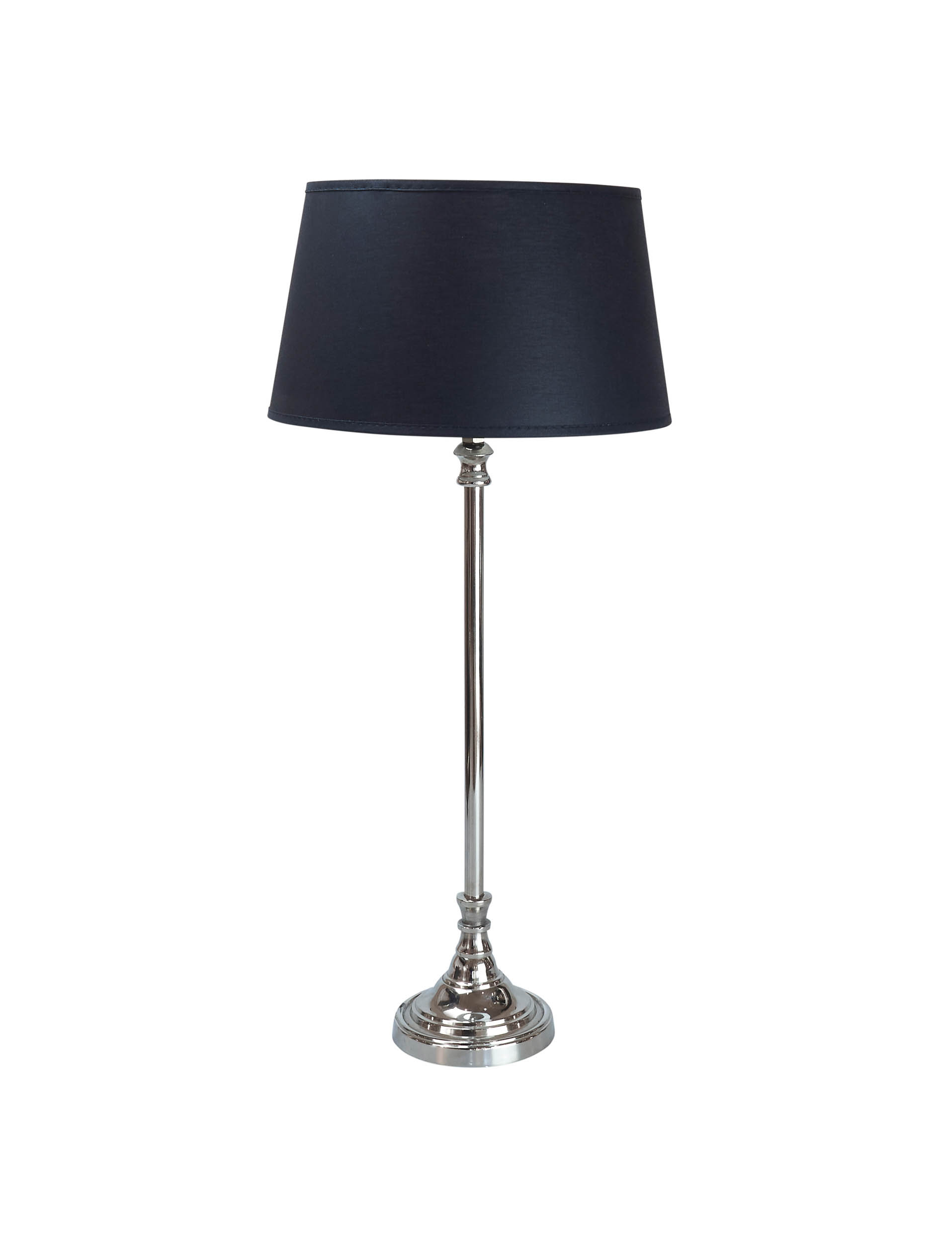 Lampenfuß rund Alu shining Ohne Schirm