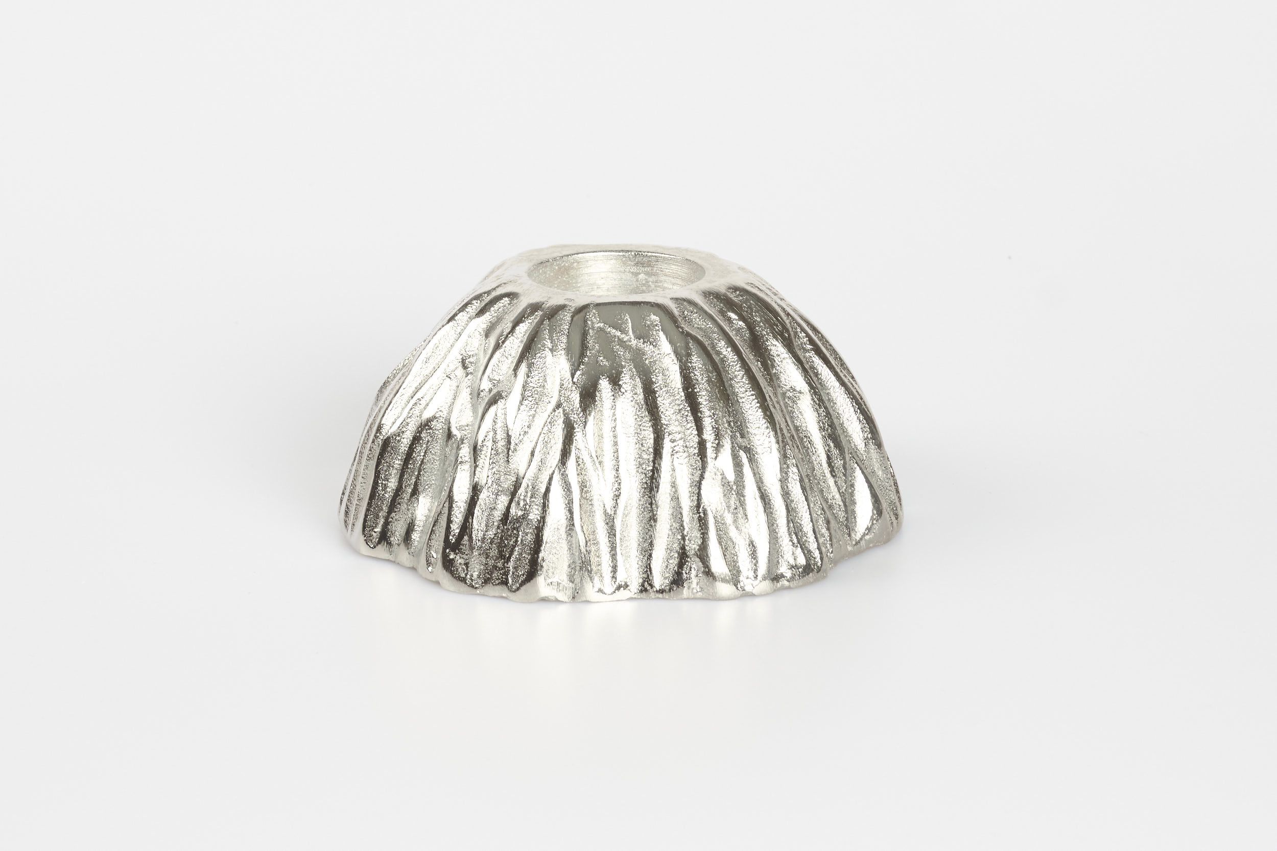 Kerzenhalter Alu Nickel 15x15x7cm