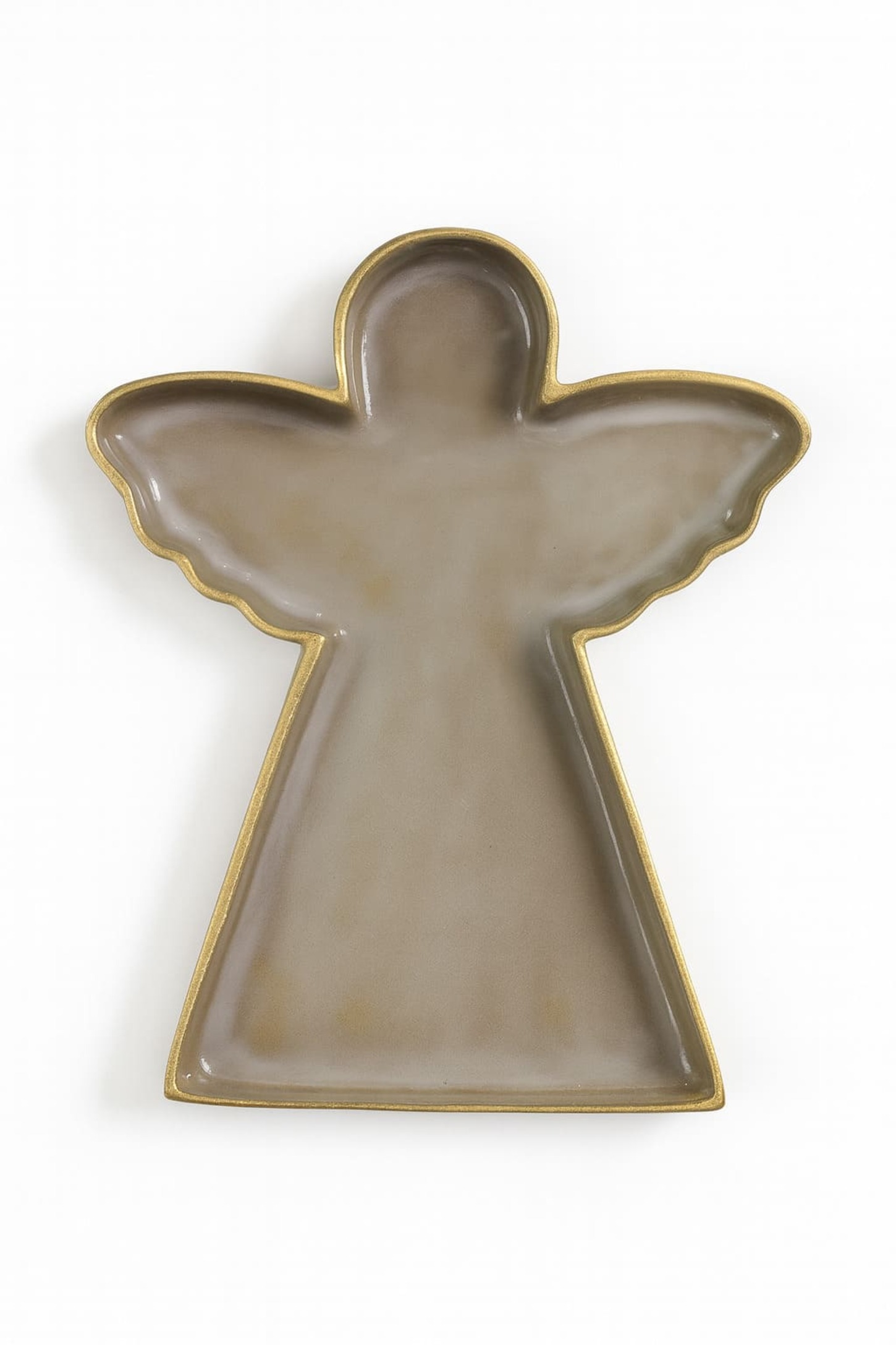 Schale Engel S/2 Alu Messing creme