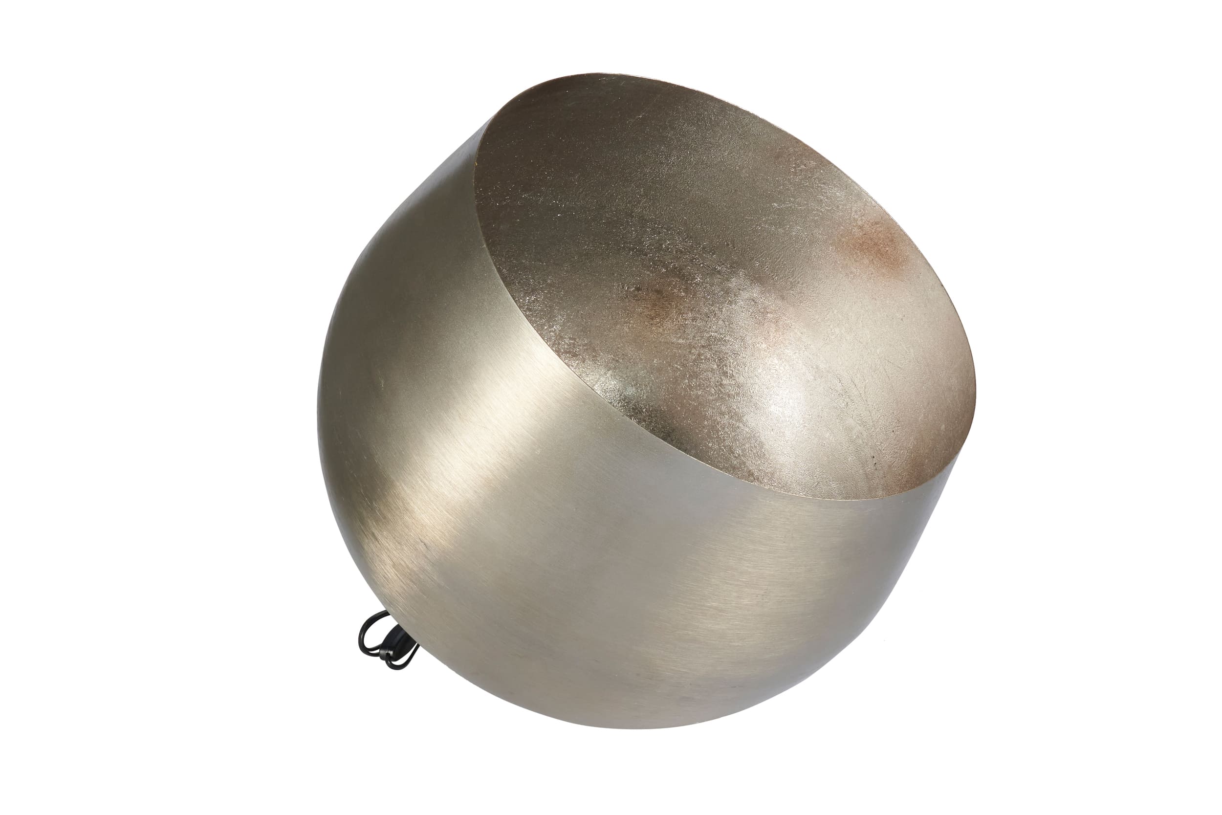 Bodenlampe Kugelform silber metallic 50x50x50cm