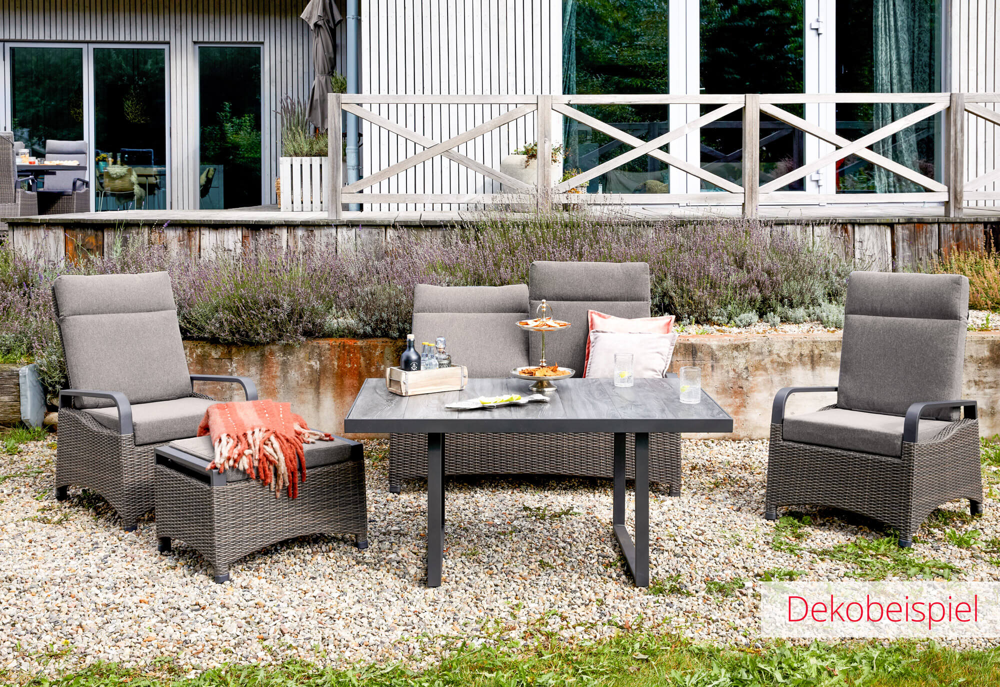 Living Sofa "Komido" 2-Sitzer Braun