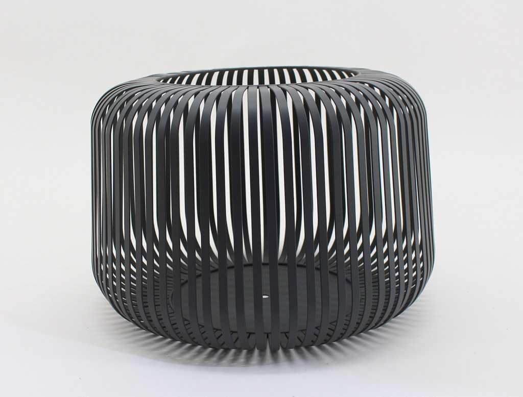 Metalllaterne "Novaro" grau, Größe L
