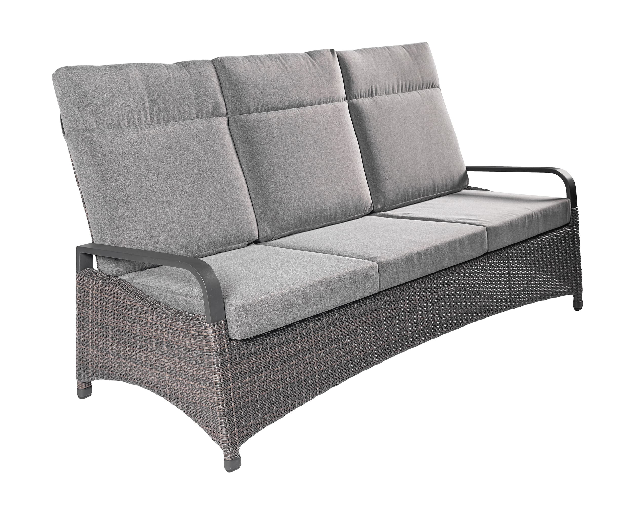 Living Sofa "Komido" 3-Sitzer Braun