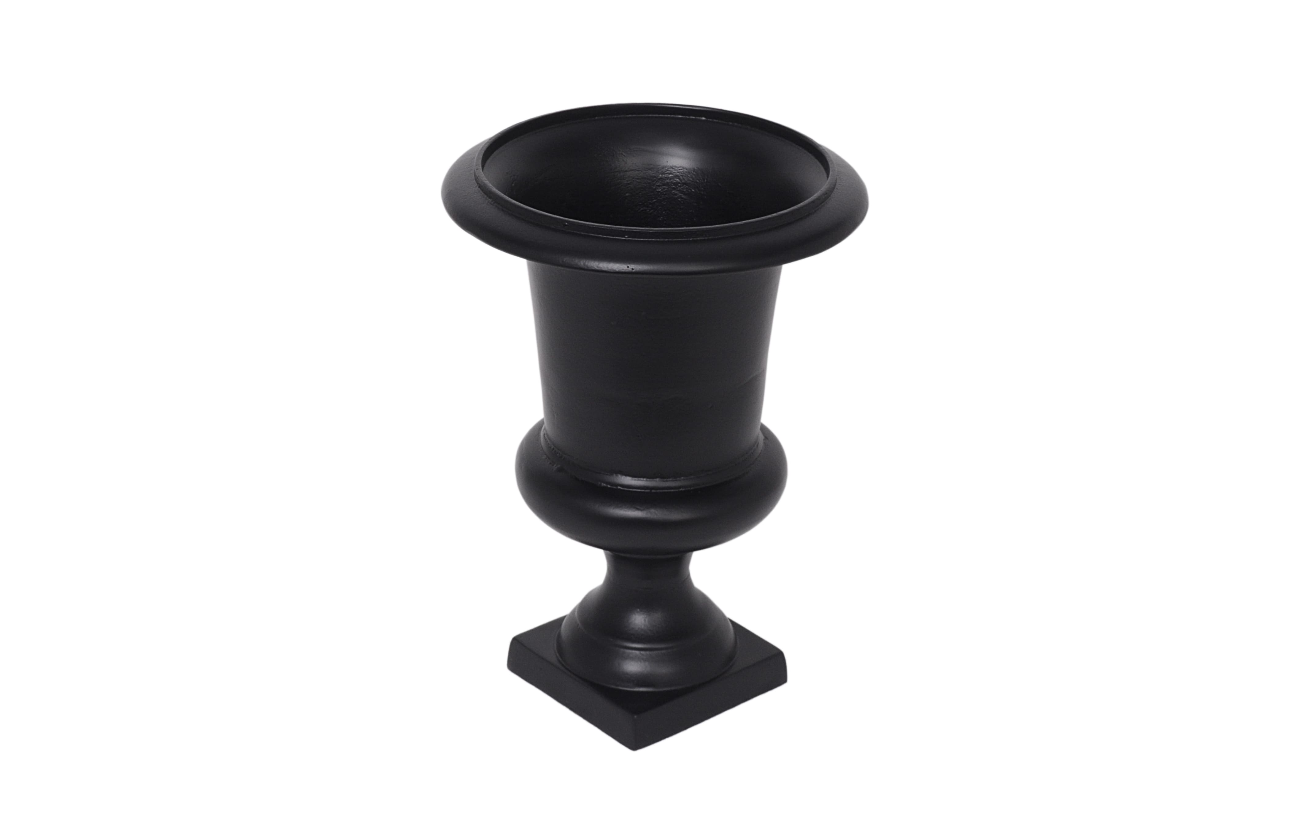 Standvase Alu schwarz 33x33x48cm