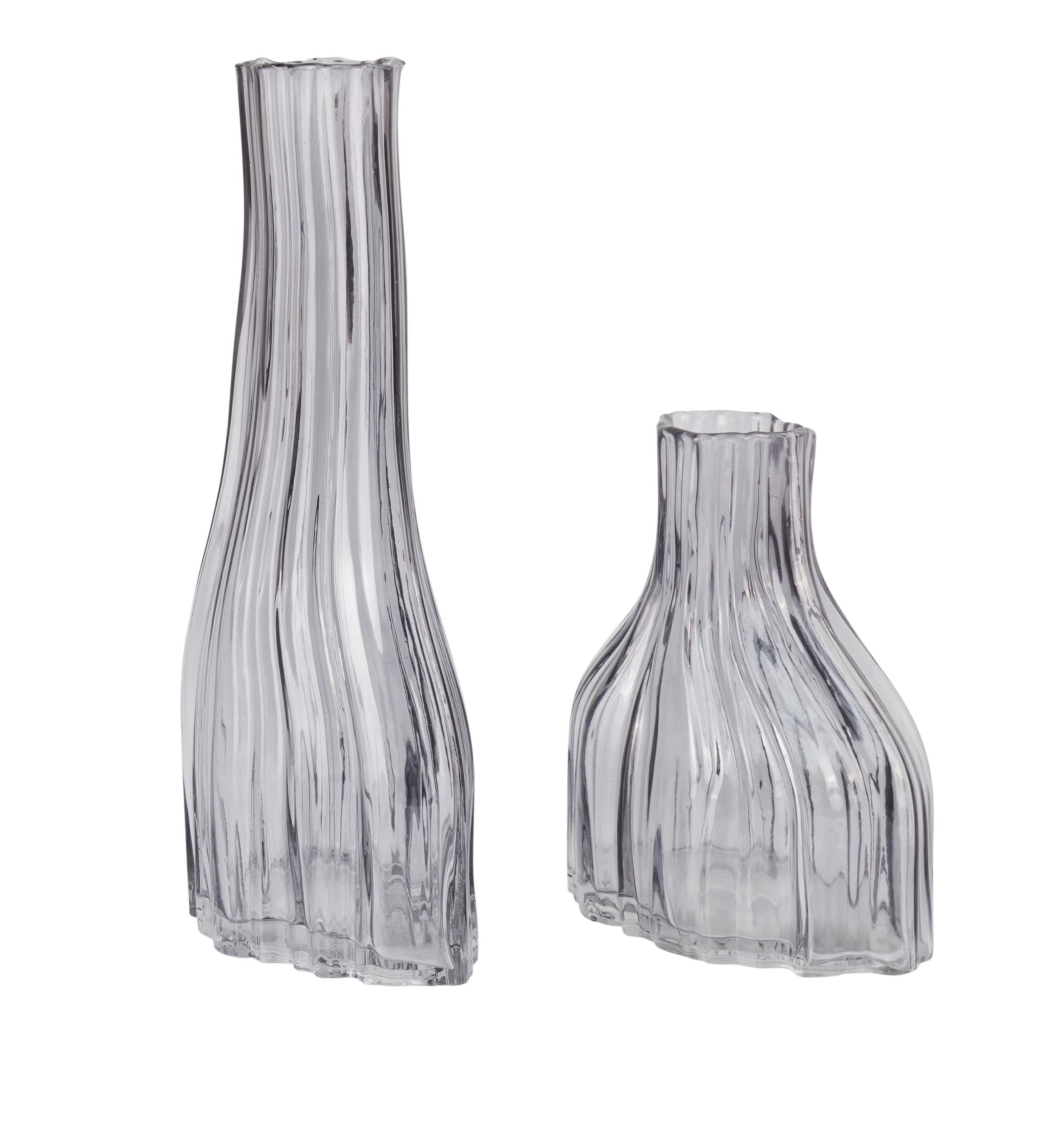 Vase Glas Streifendesign