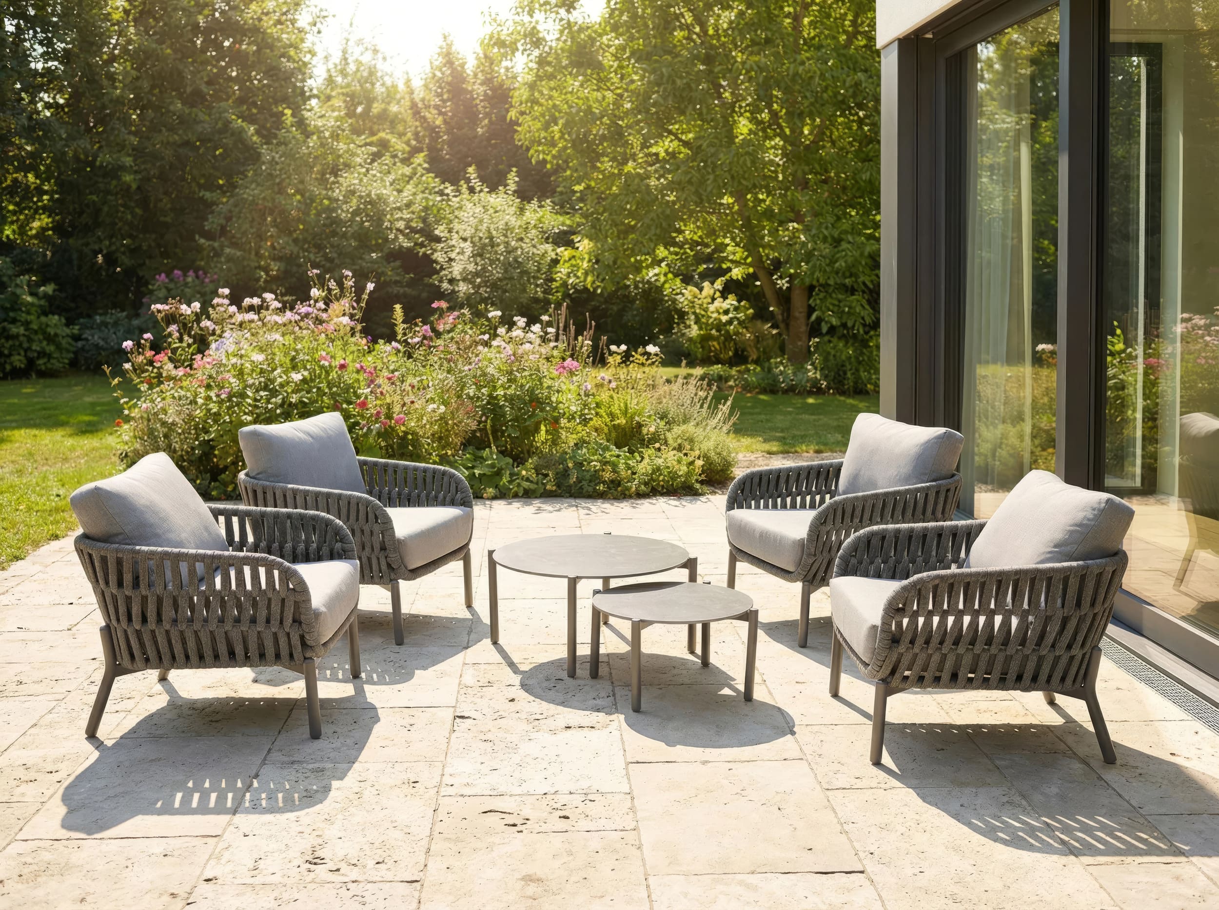 Couchtisch 2er-Set "Terrano" anthrazit