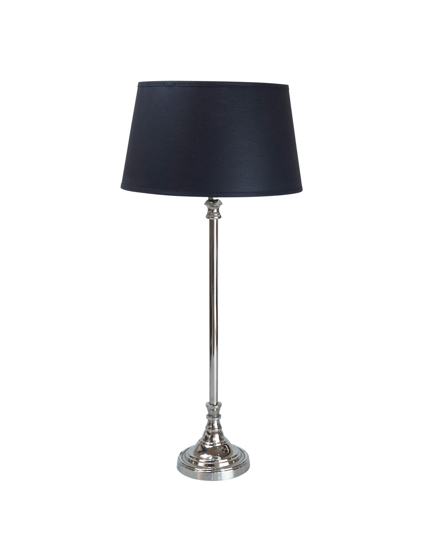 Lampenfuß rund Alu shining Ohne Schirm