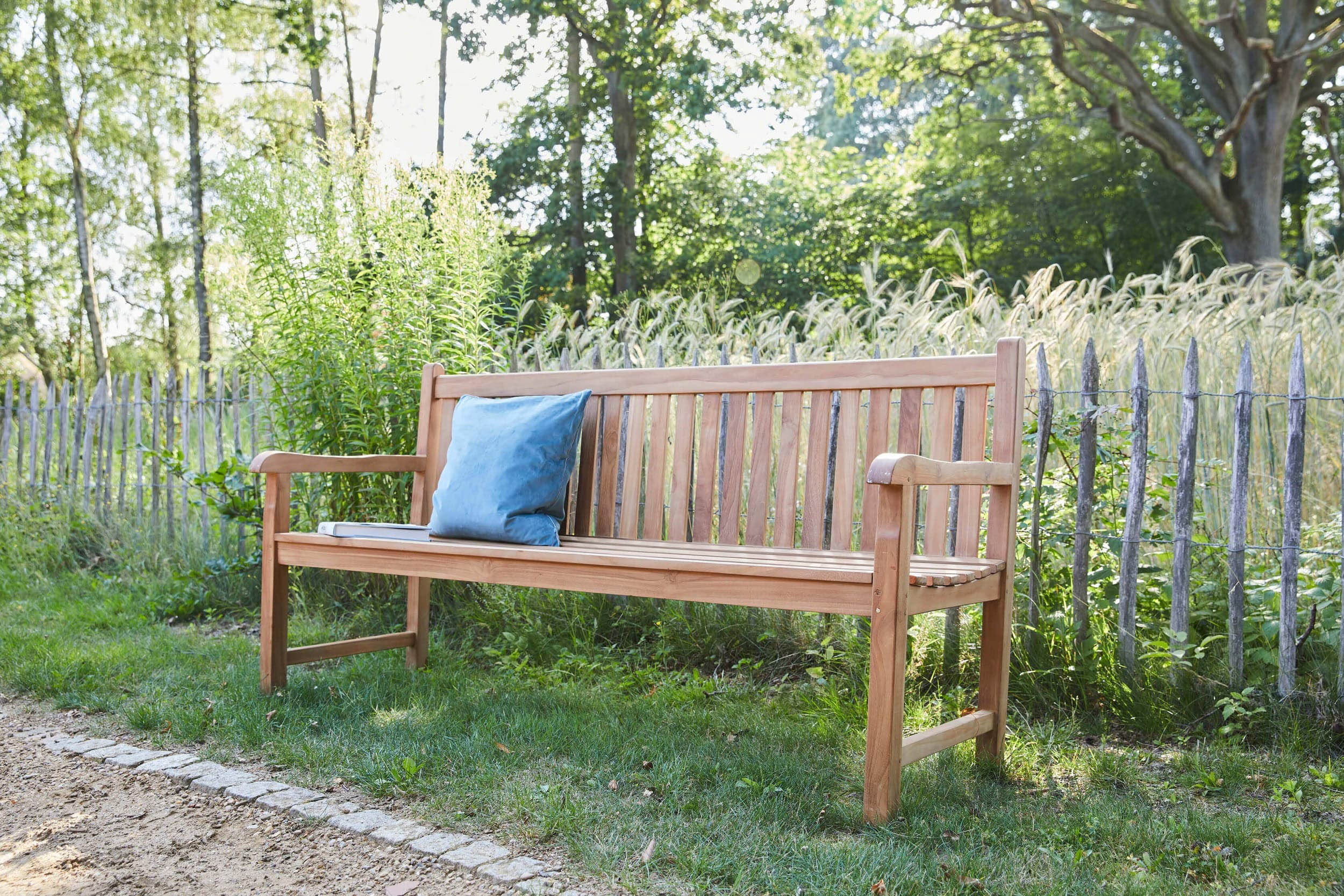 Bank Kampen Teak 180x55x92cm (unmontiert)