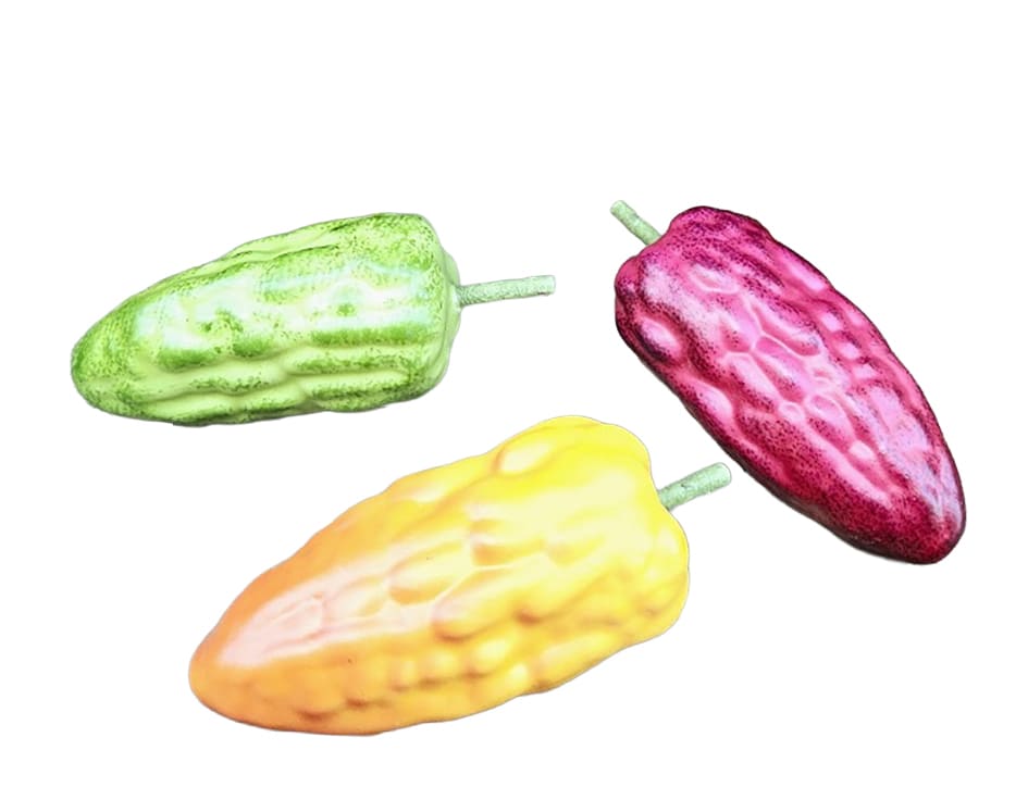 Deko Kakaobohne grün 13cm