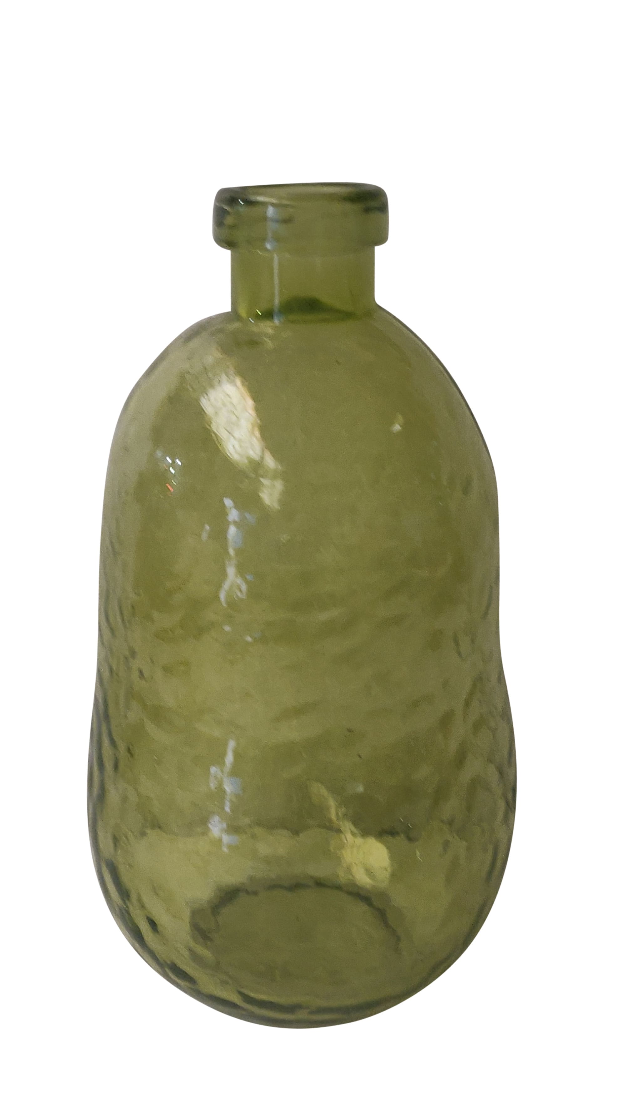Flaschenvase Glas Bubble grün 15x15x28cm