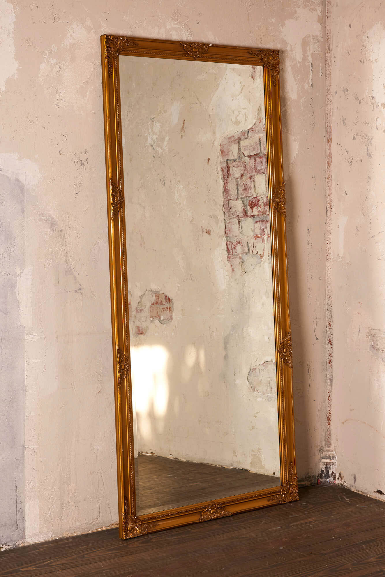 Wandspiegel Holz gold ca.80 x 180 cm