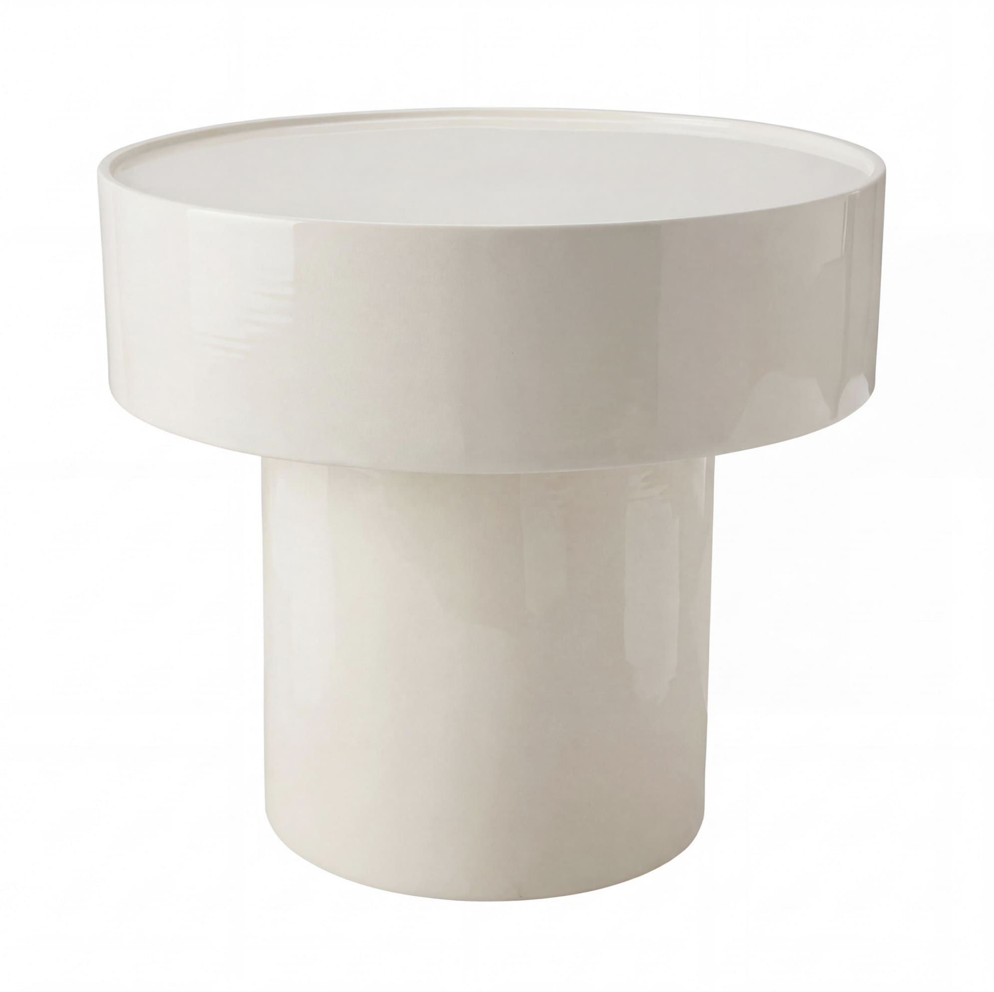 WT rund Eisen emalliert weiß