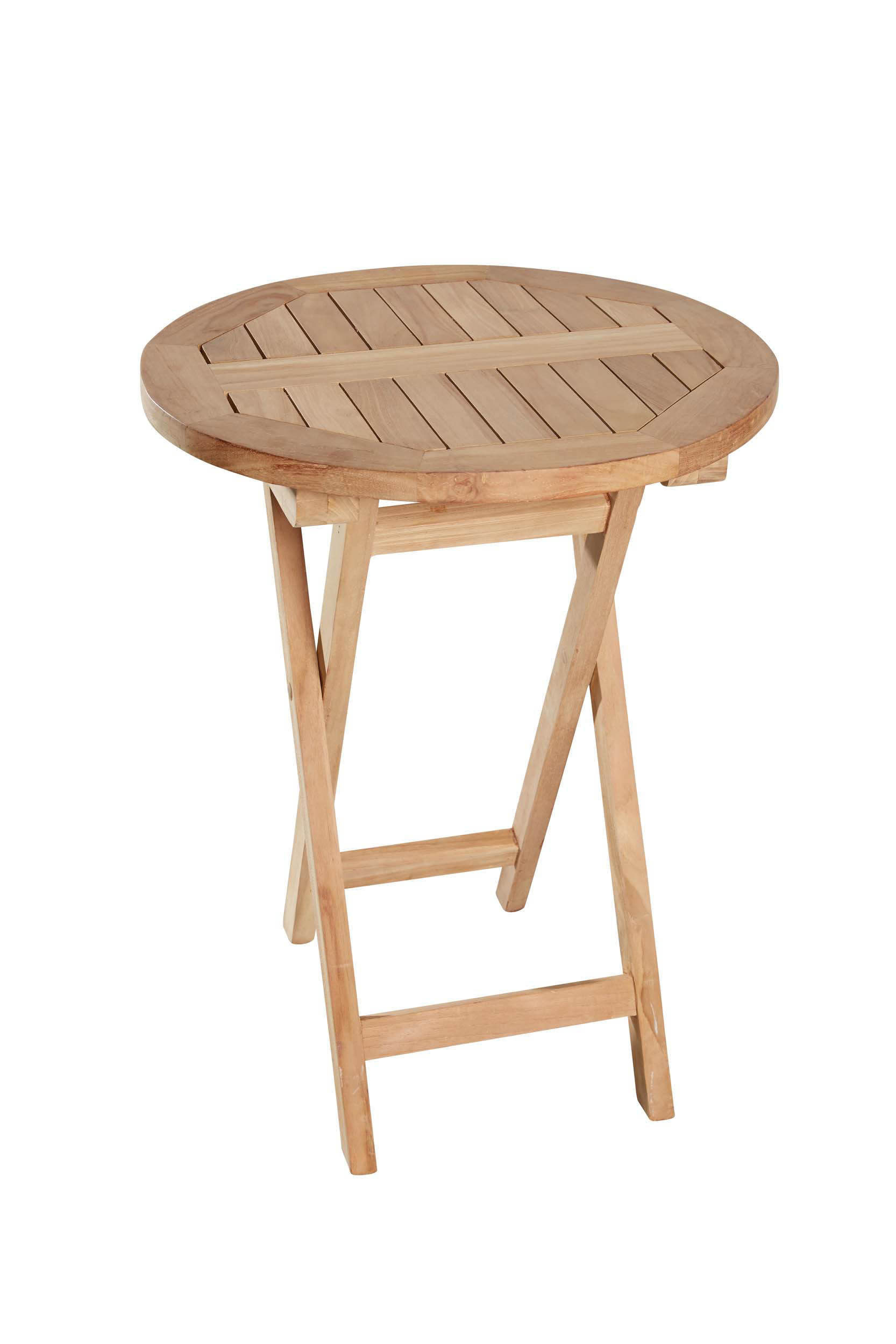 Bistrotisch Riva Teak rund geschraubt, klappbar