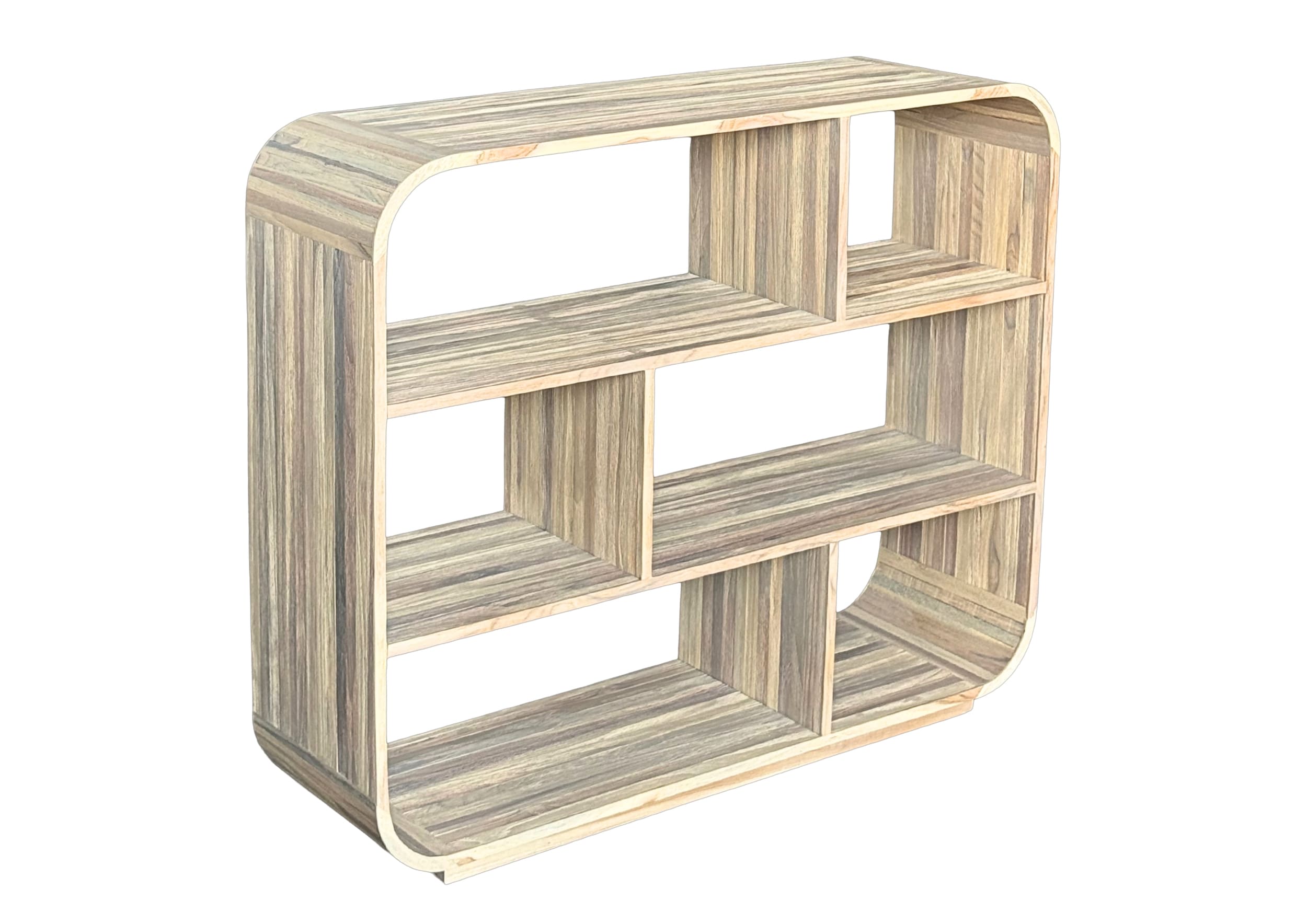 Regal Rondo Teakholz braun 120x35x100cm