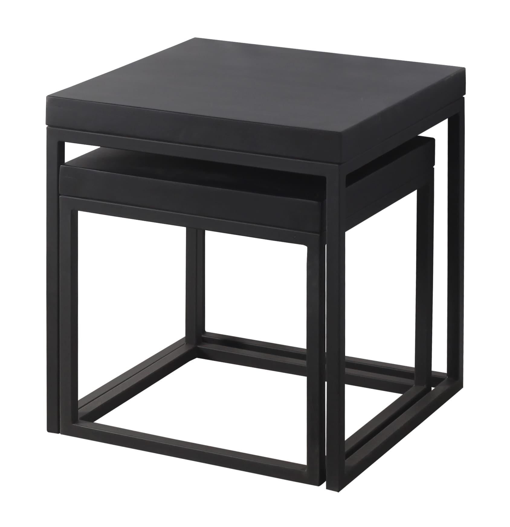 Beistelltisch S/2 Lumo schwarz