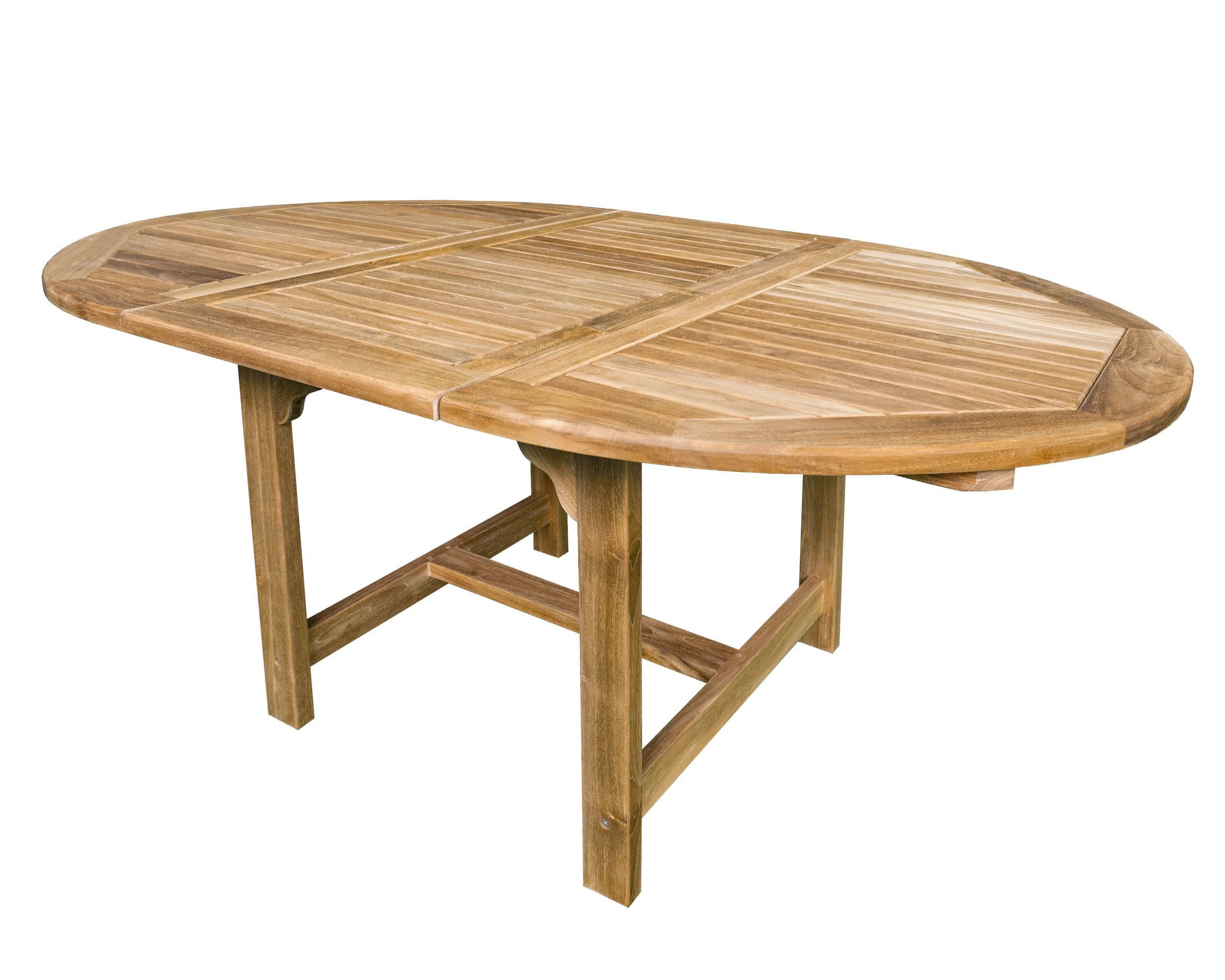 Tisch Riva Teak rund D=120cm /170cm  H=75cm
