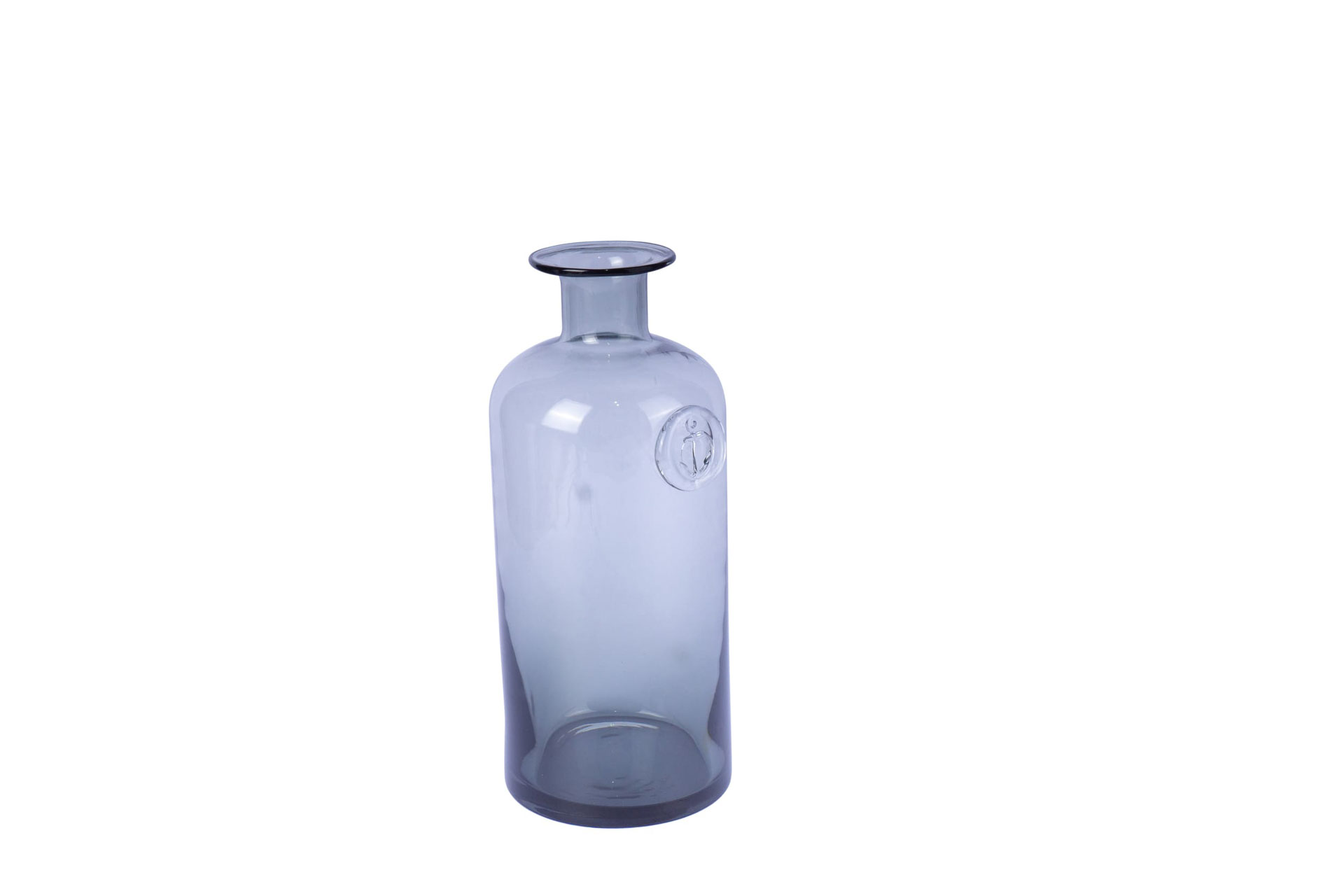 FLASCHENVASE GLAS GRAU G