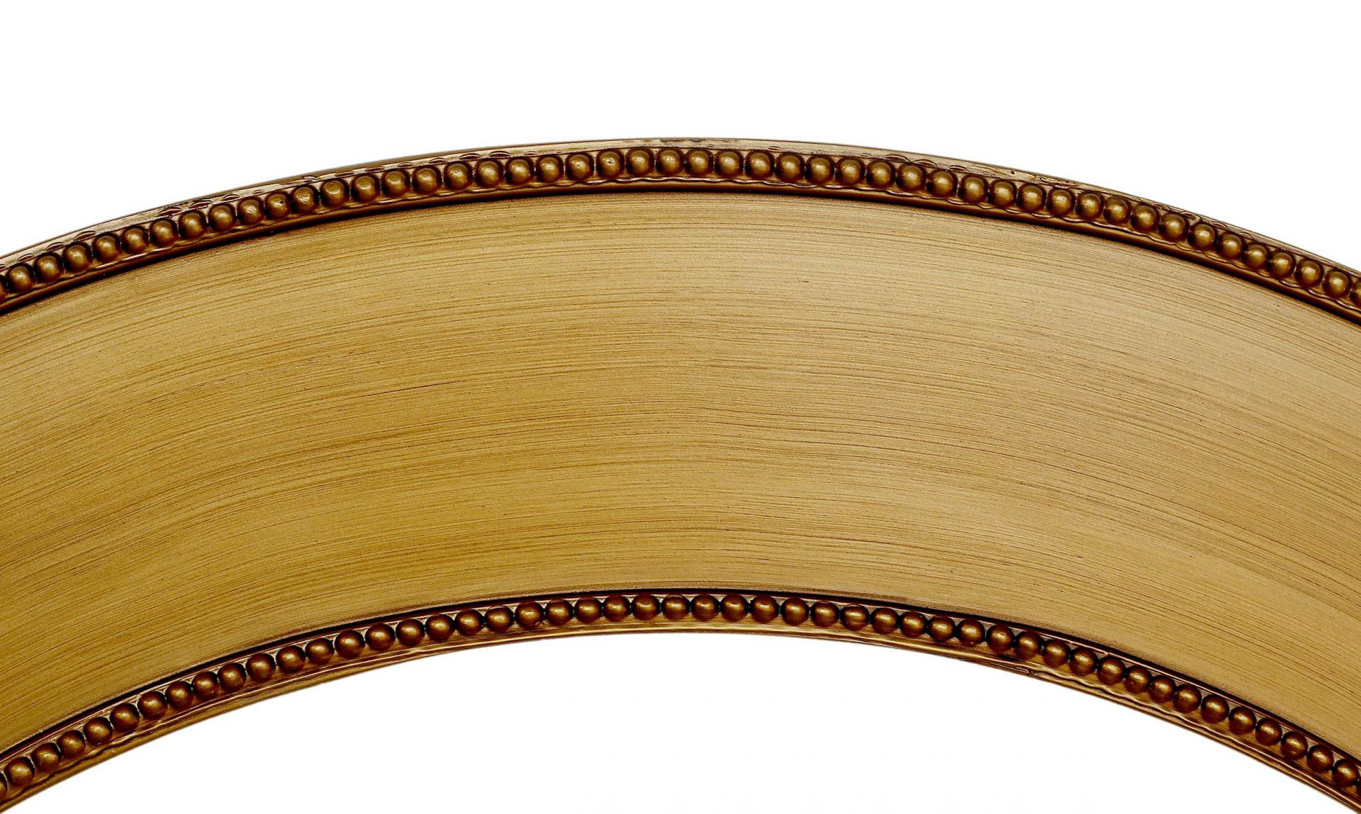 Wandspiegel Rahmen Holz gold D90cm