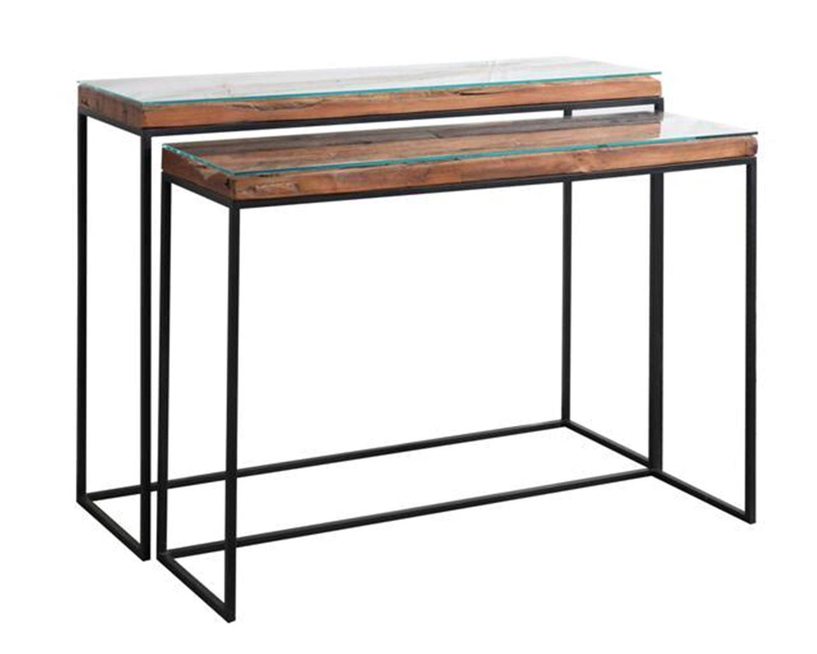 Konsolen Set/2 Recyclingholz