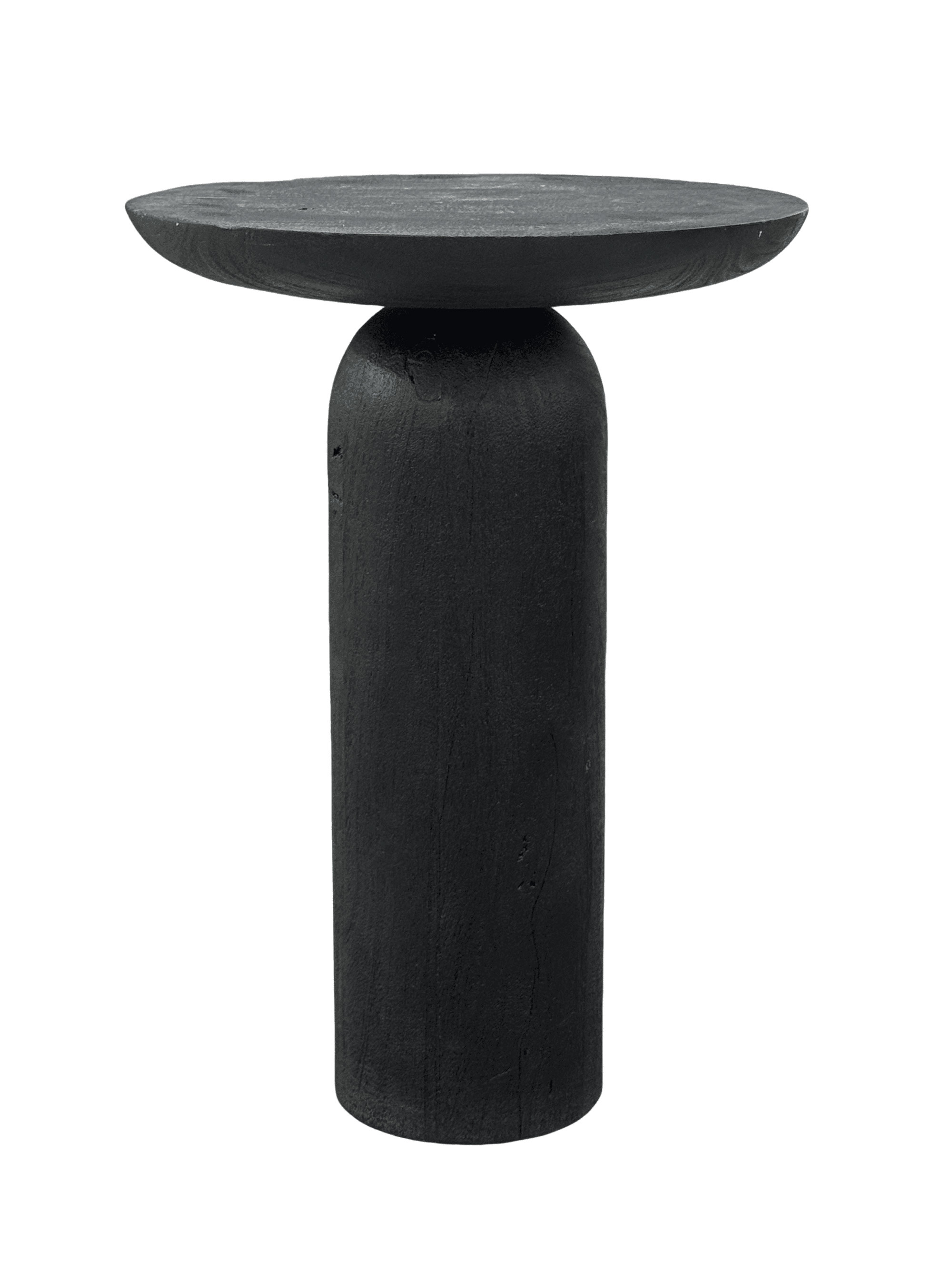 Säulentisch Jaipur Akazie schwarz D=46cm H=65cm