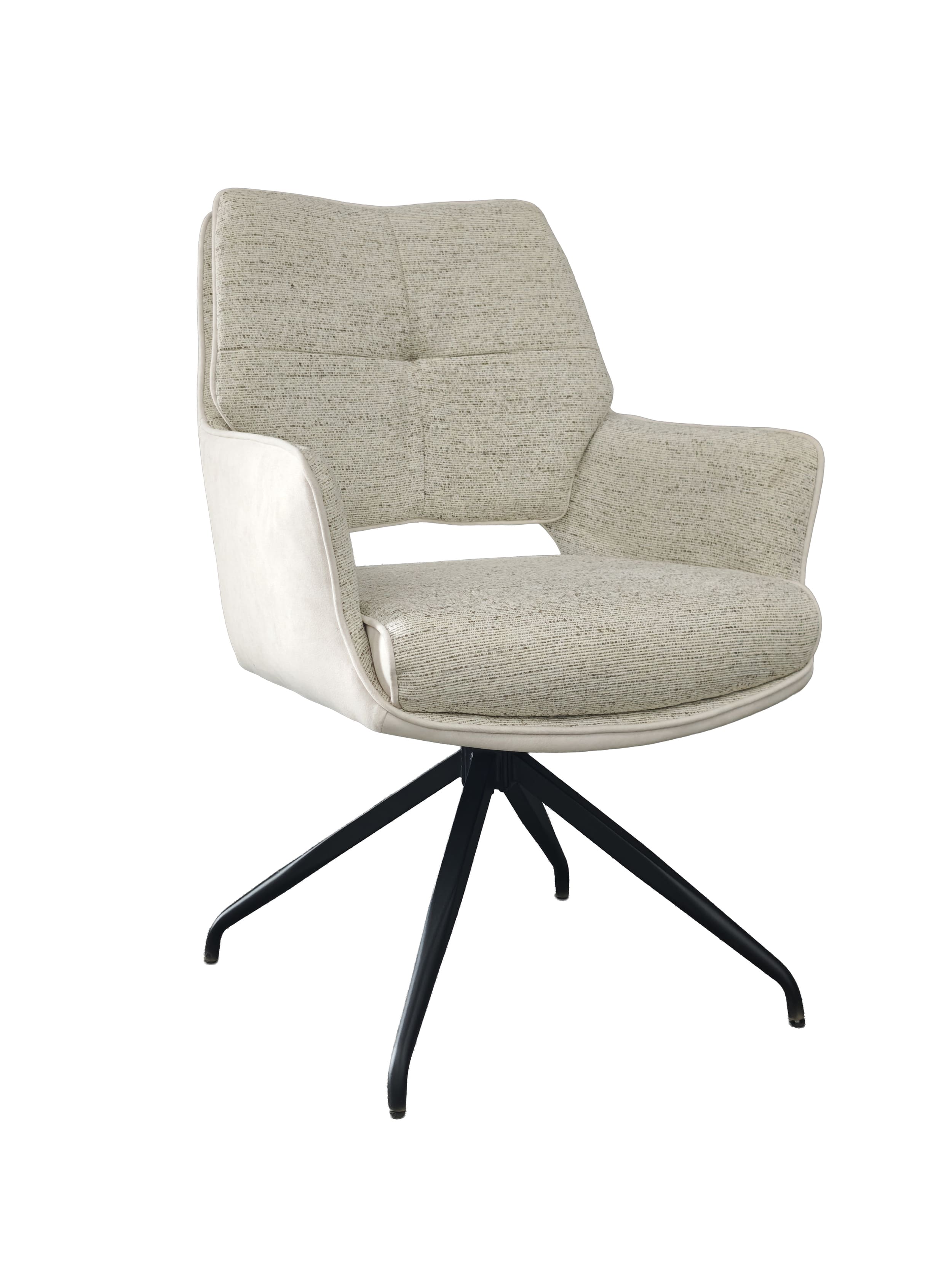 Drehstuhl Dallas Webstoff beige creme