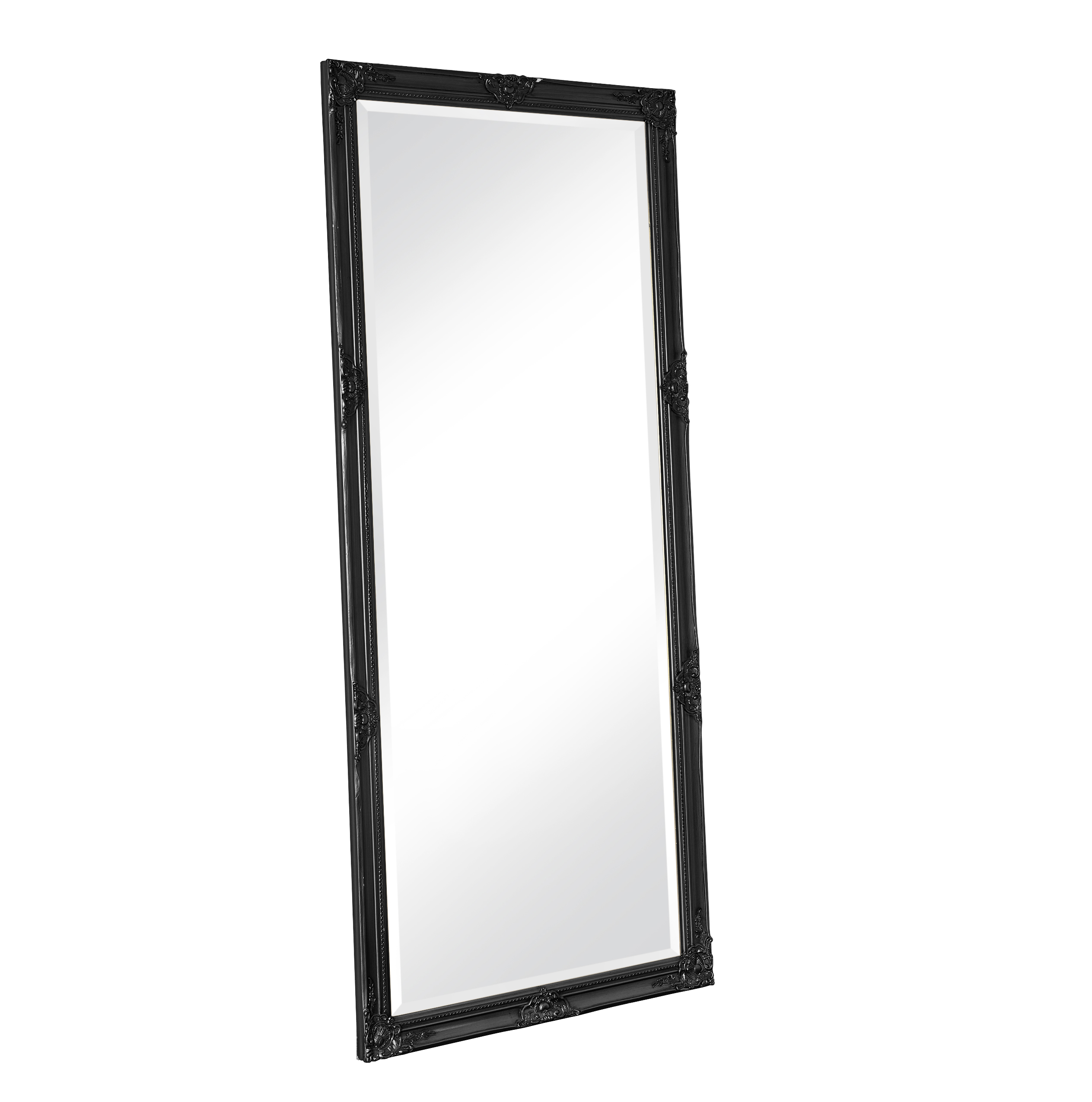 Wandspiege schlicht schwarz 80x180cm