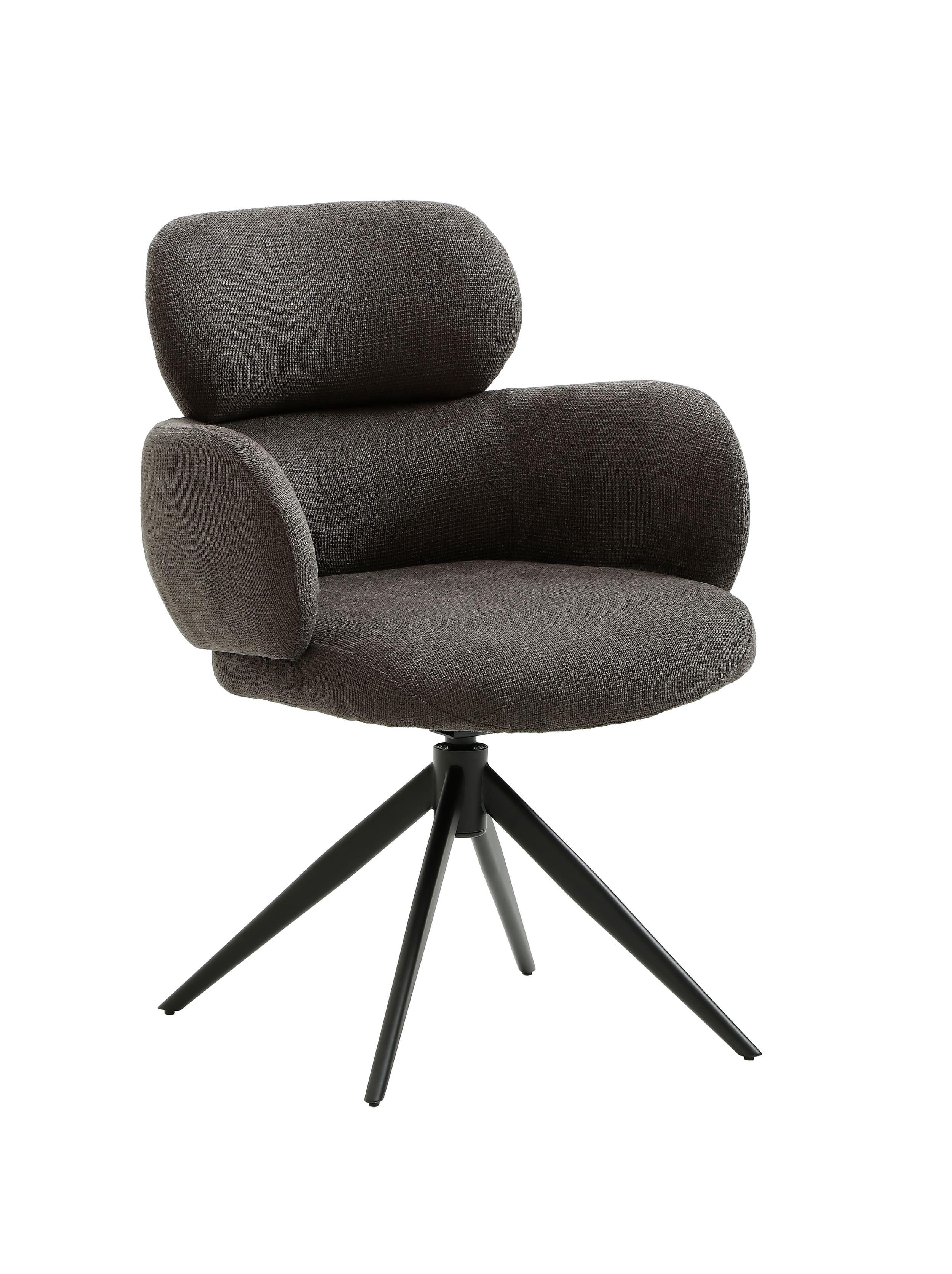 Drehstuhl Soma Webstoff grau 62x65x88cm