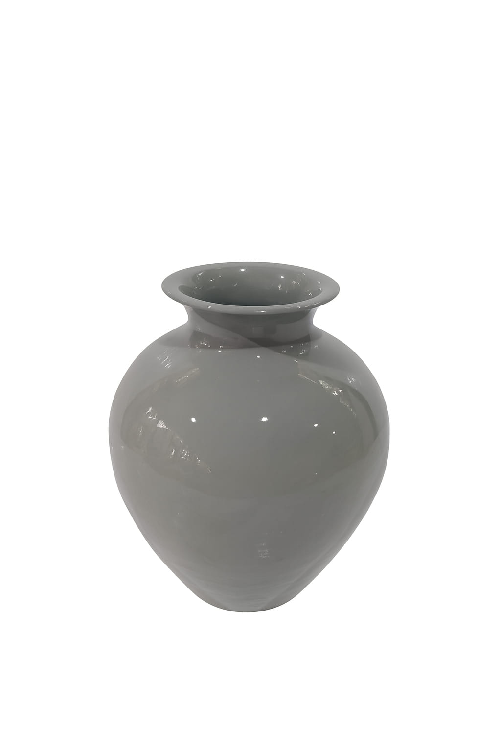 Vase Eisen grau 19x19x24