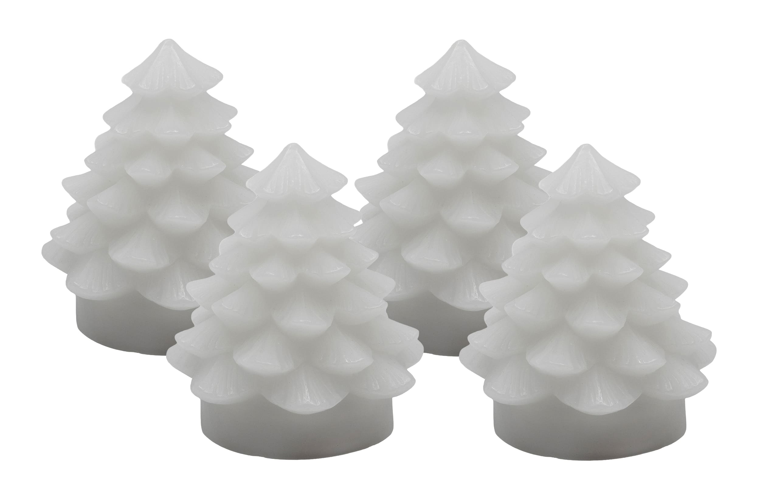 mini Tannenbaumkerze 4S innenleuch white