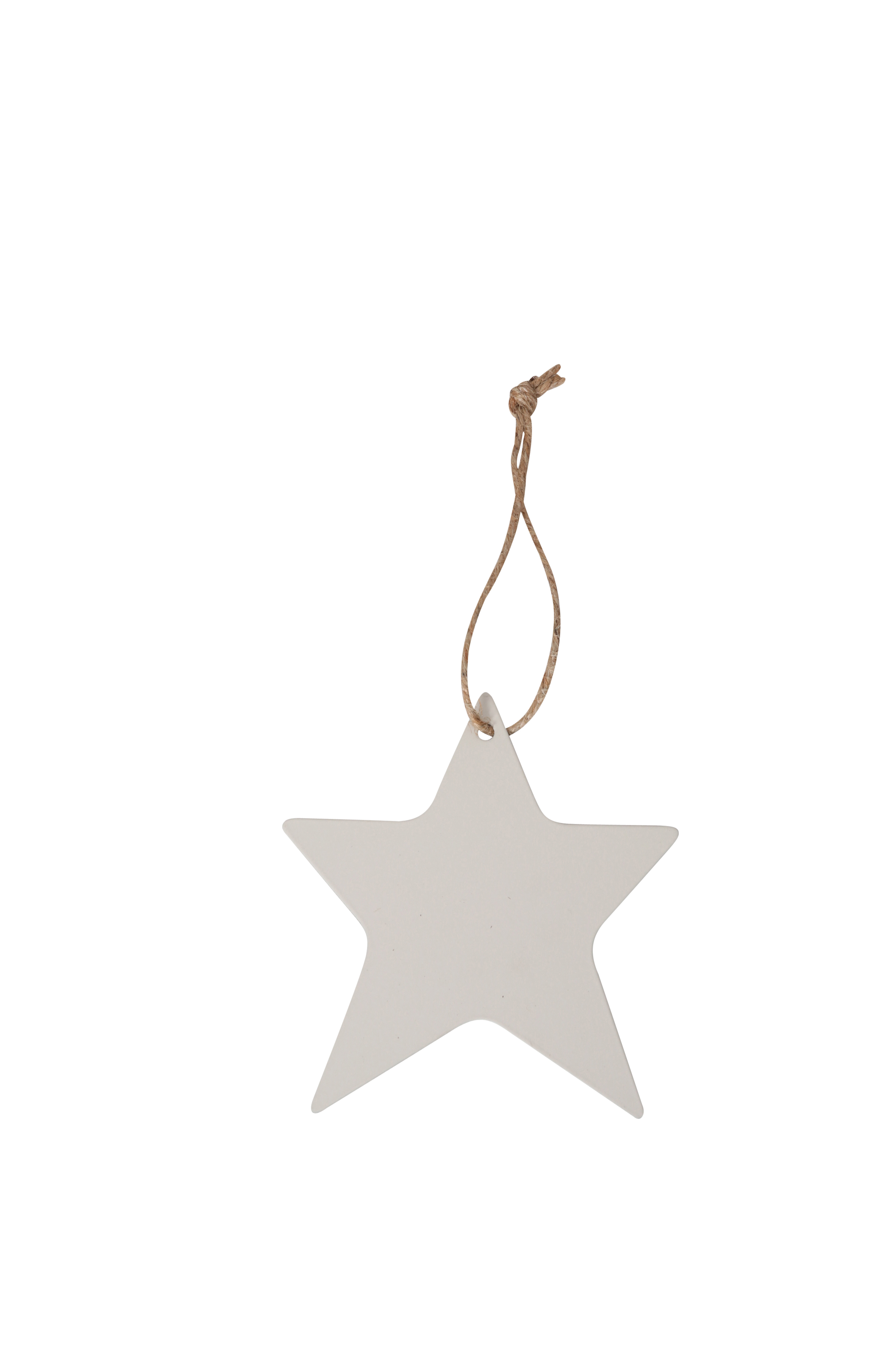 Anhänger sternform weiß 14x1x15