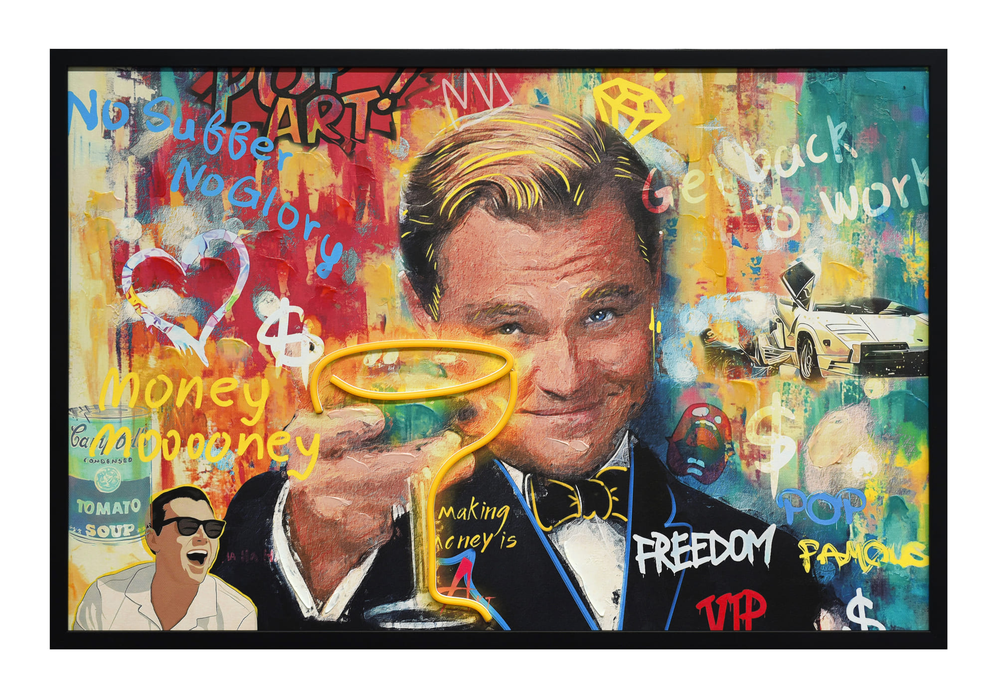 Bild LED Leo 90x60cm