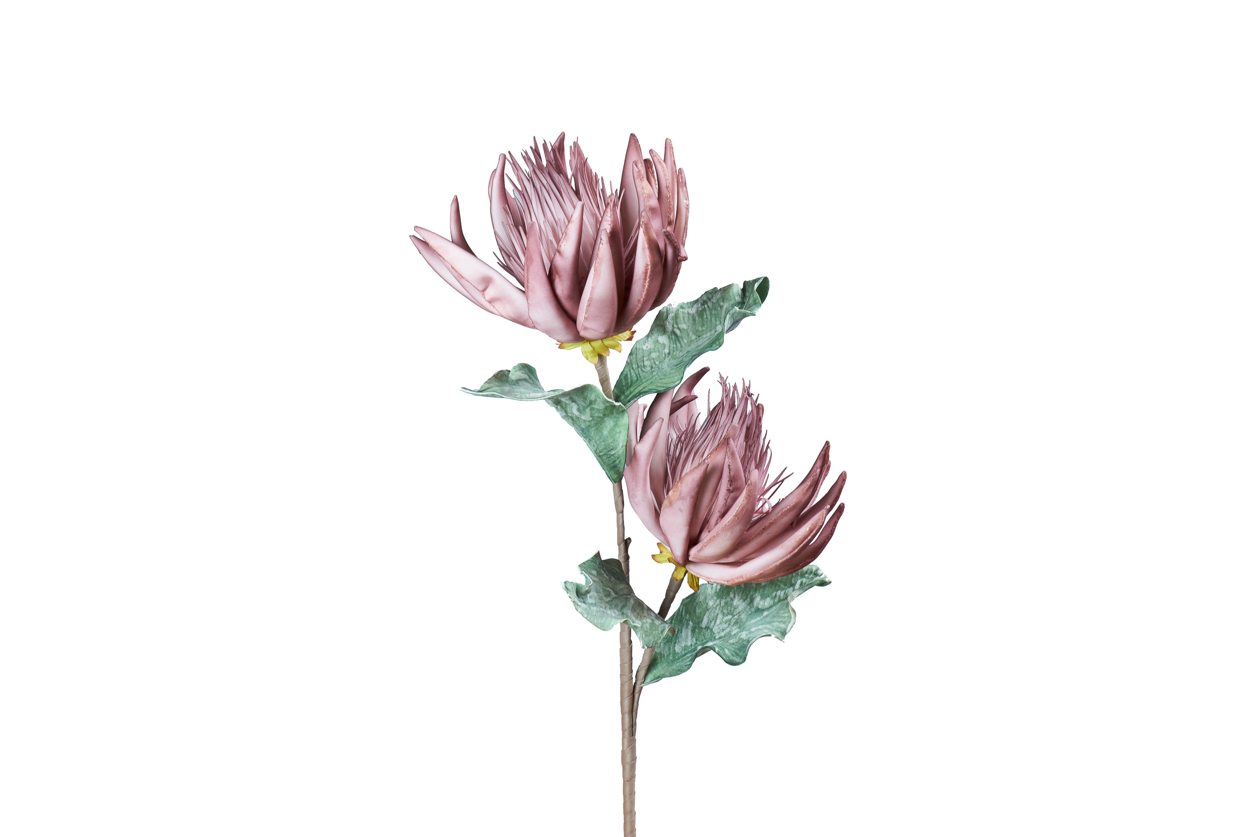 Kunstblume mit 2 Blüten altrosa L= 89cm AF7156 A02