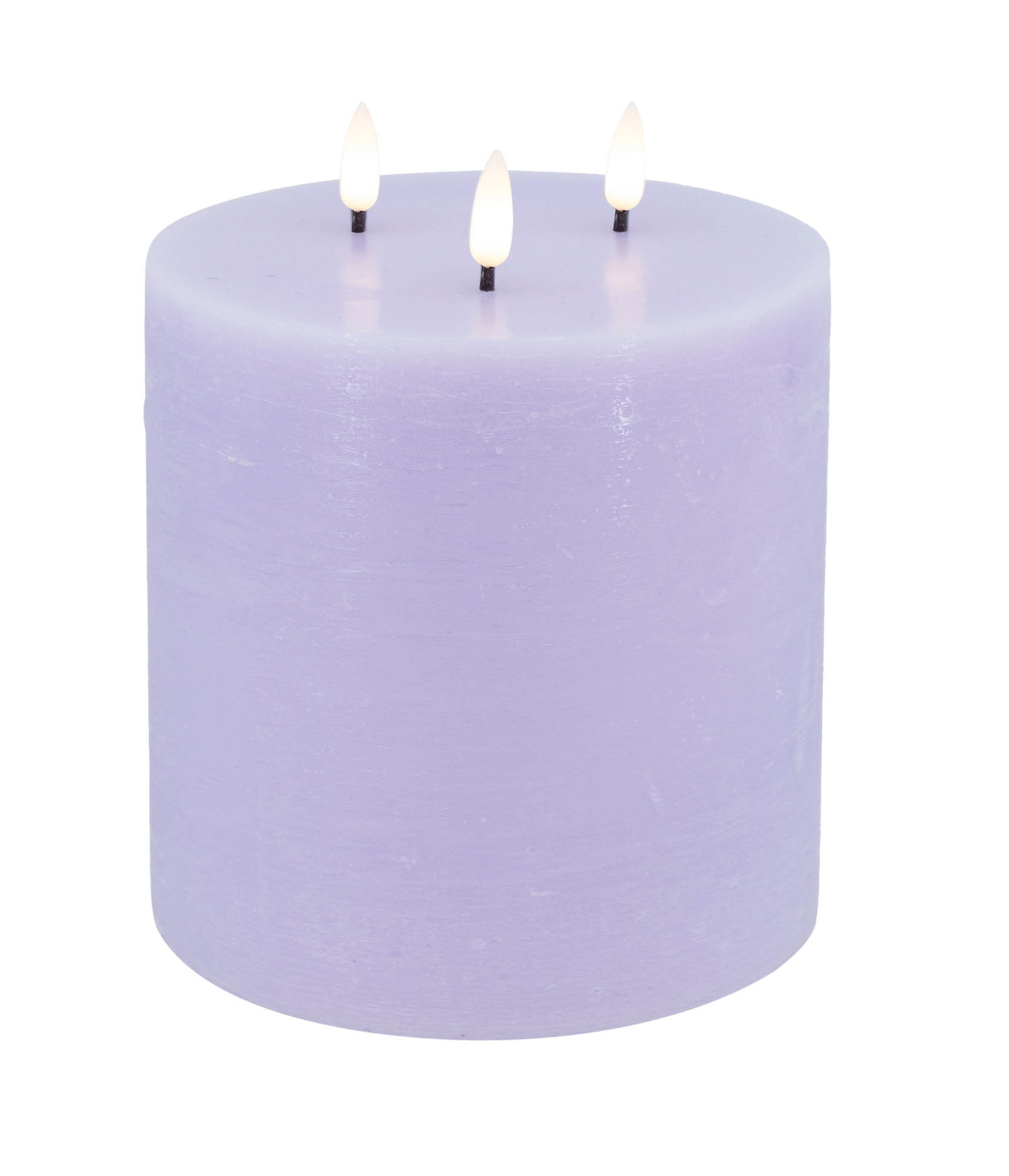 LED 3-Docht-Kerze summer purple 15x15