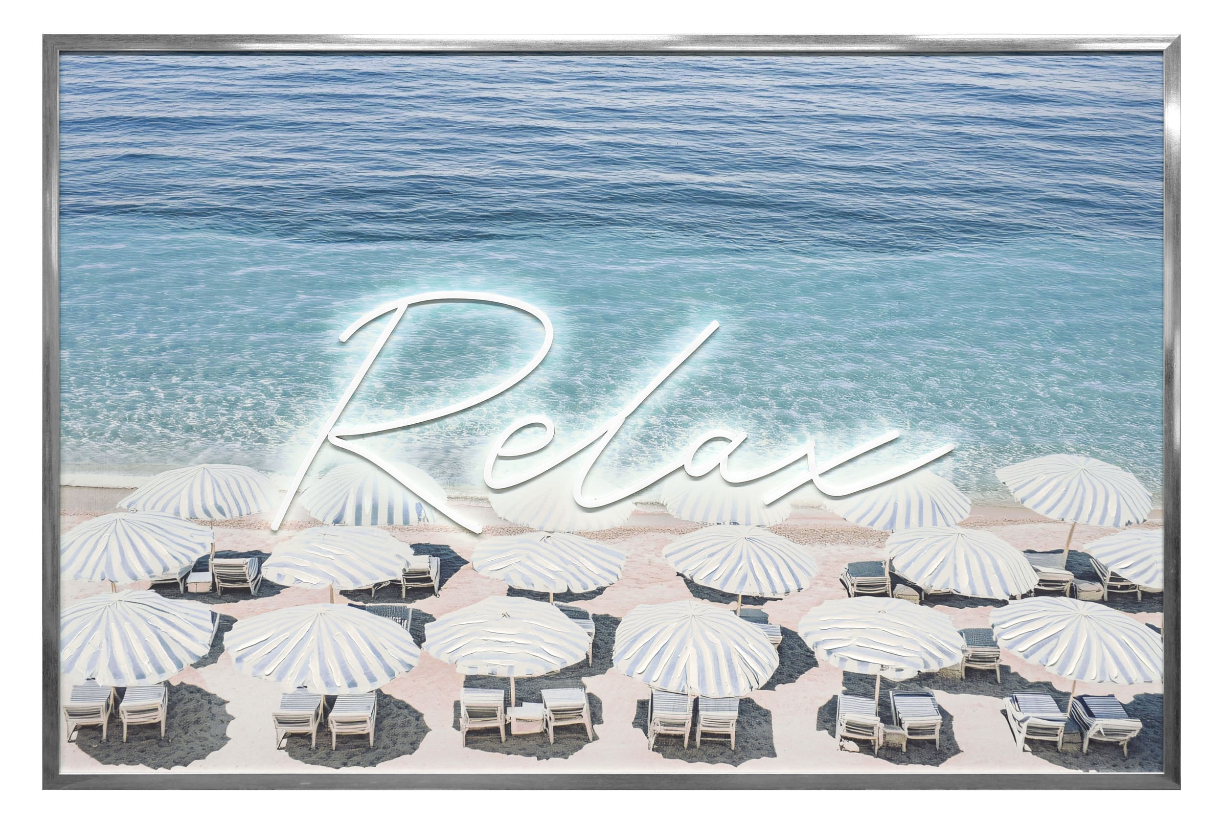 Wandbild Frame LED Relax 120x80cm