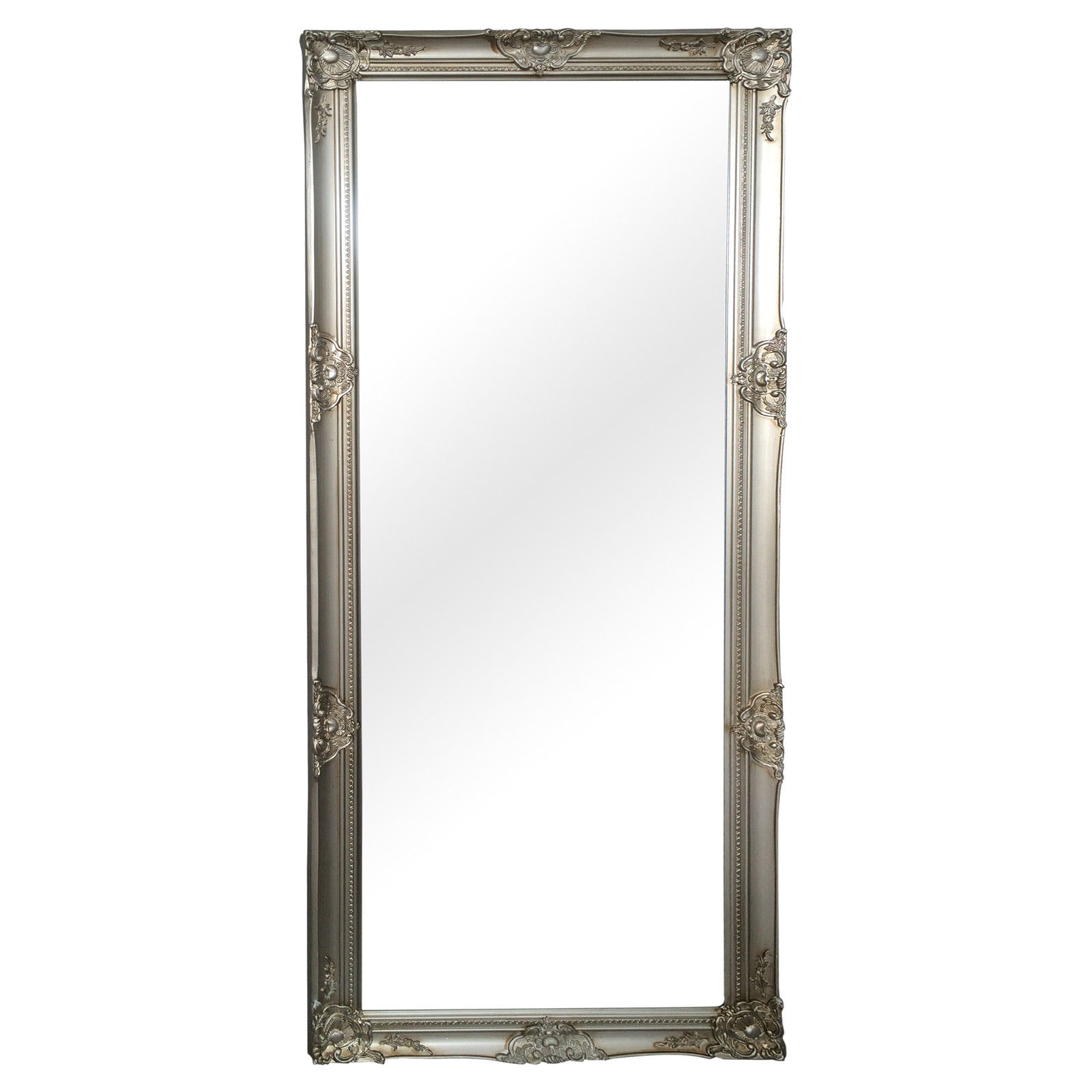 Wandspiegel Holz silber ca. 80 x 180 cm