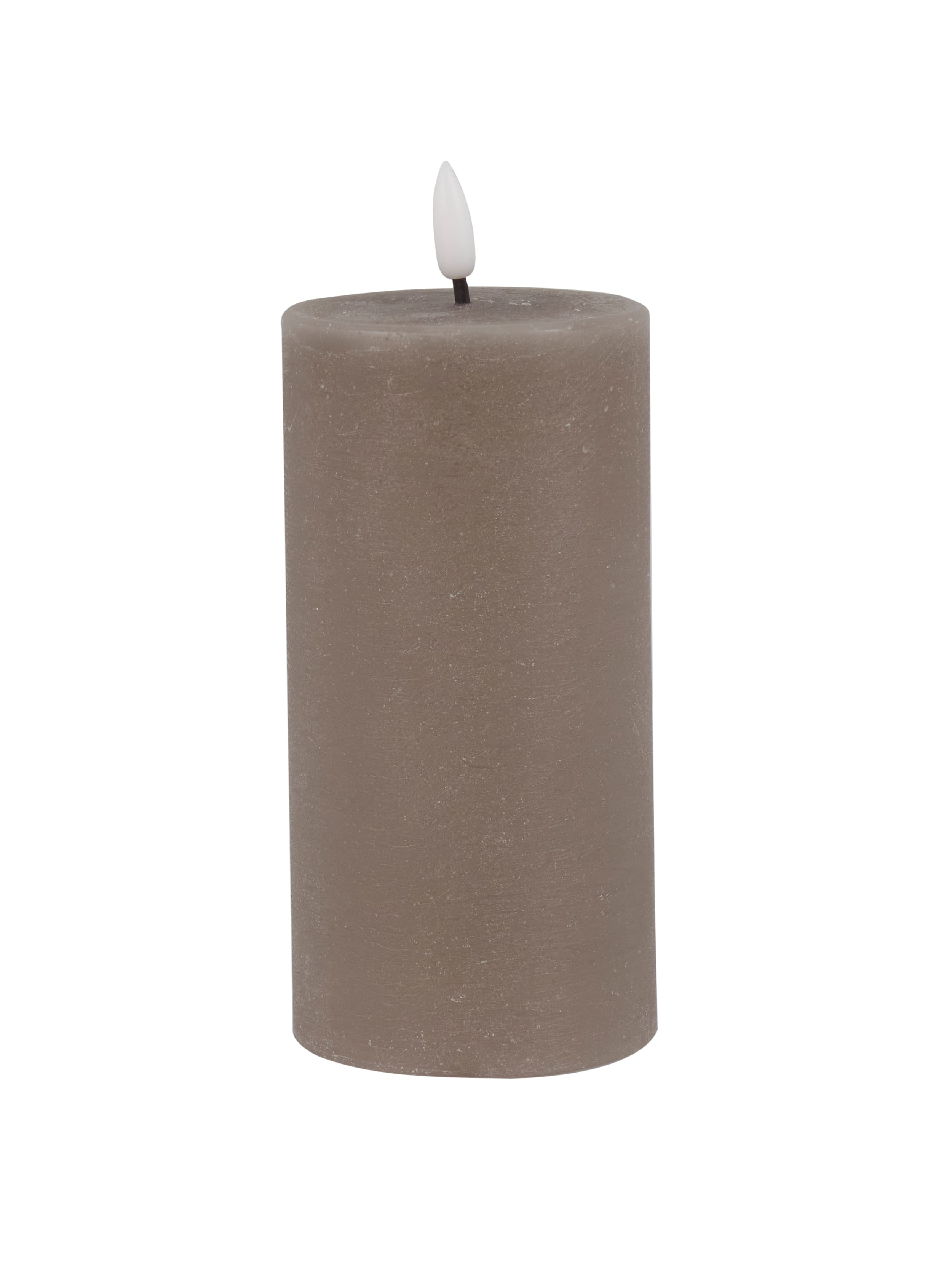 LED Stumpenkerze Rustic Desgin Echtwachs